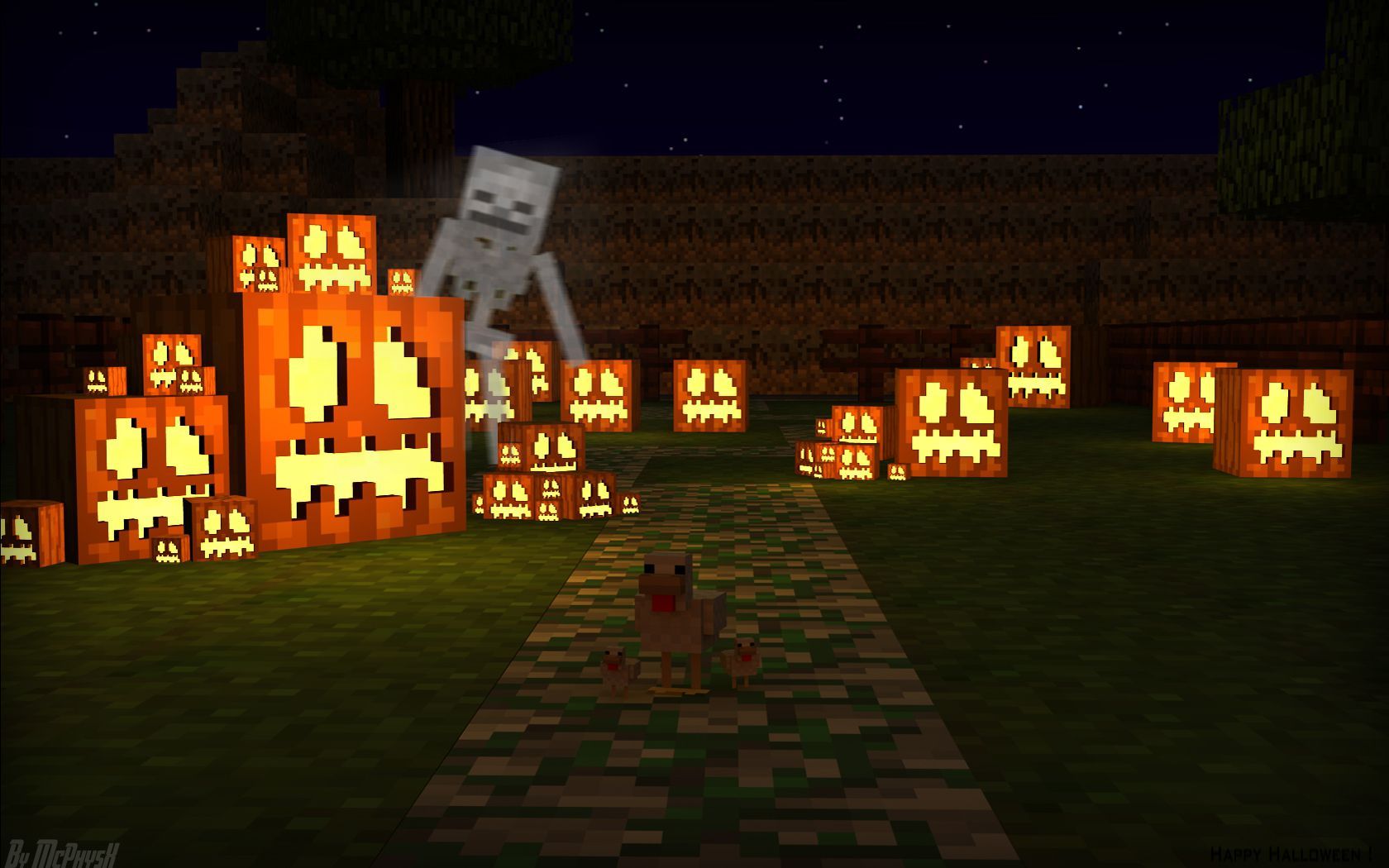 minecraft halloween horror wallpapers Wallpapers