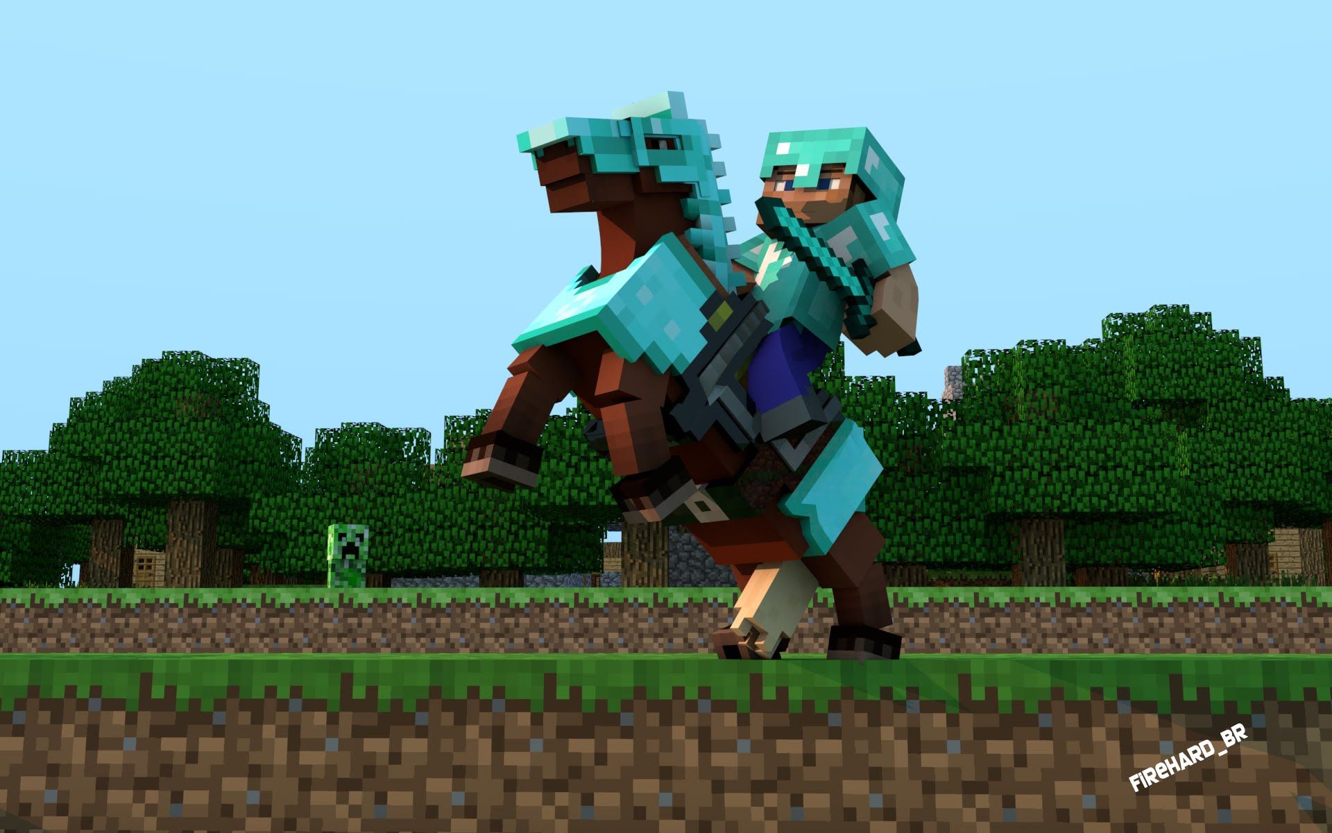 minecraft horse Wallpapers