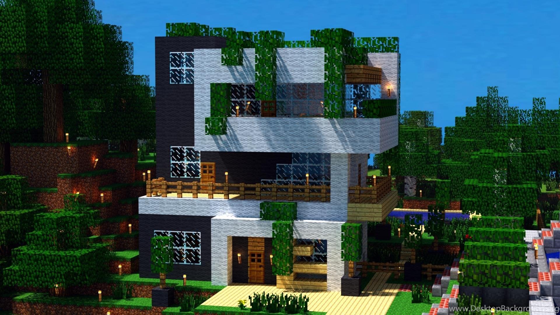 minecraft house Wallpapers