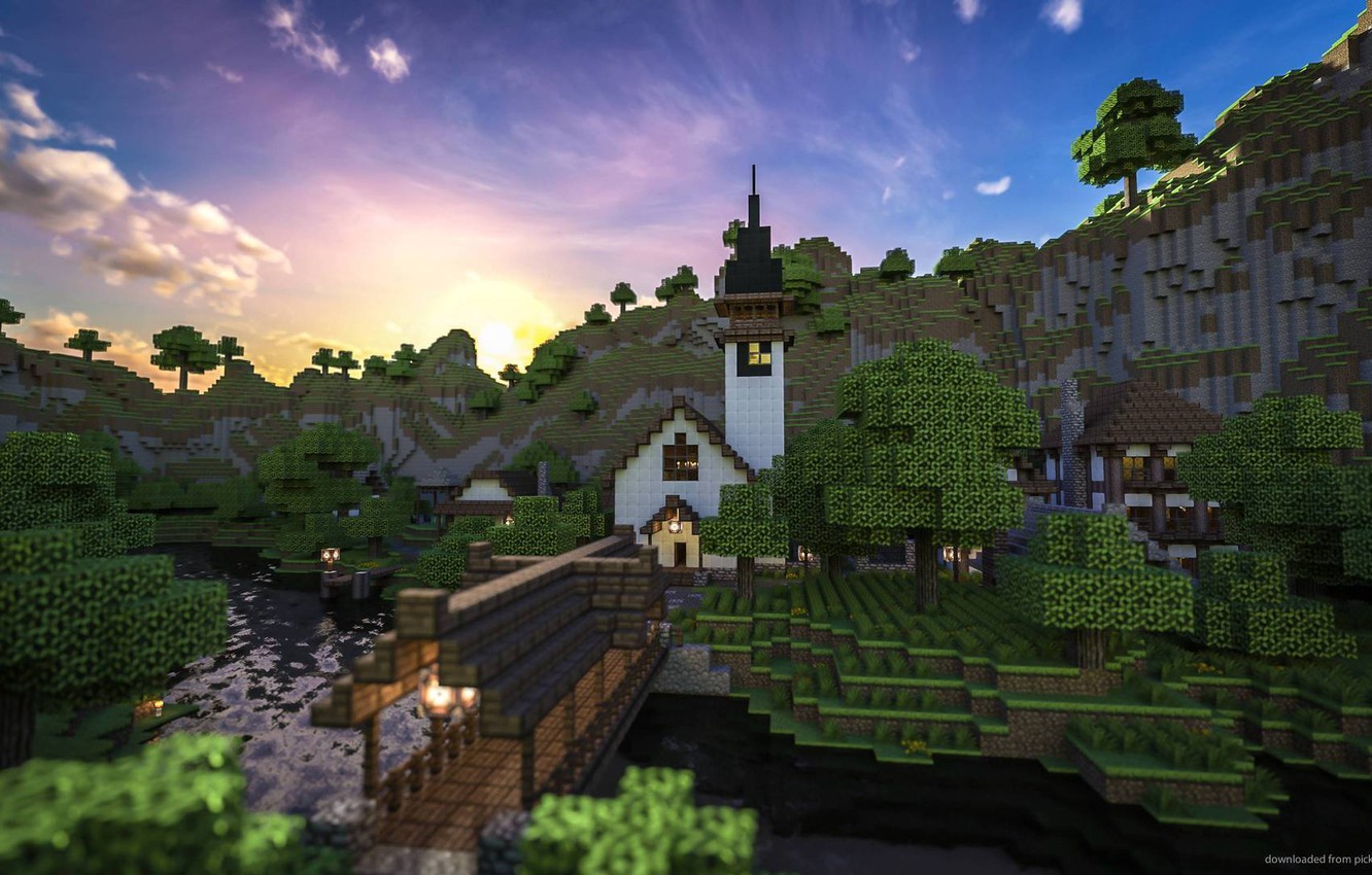 minecraft house Wallpapers