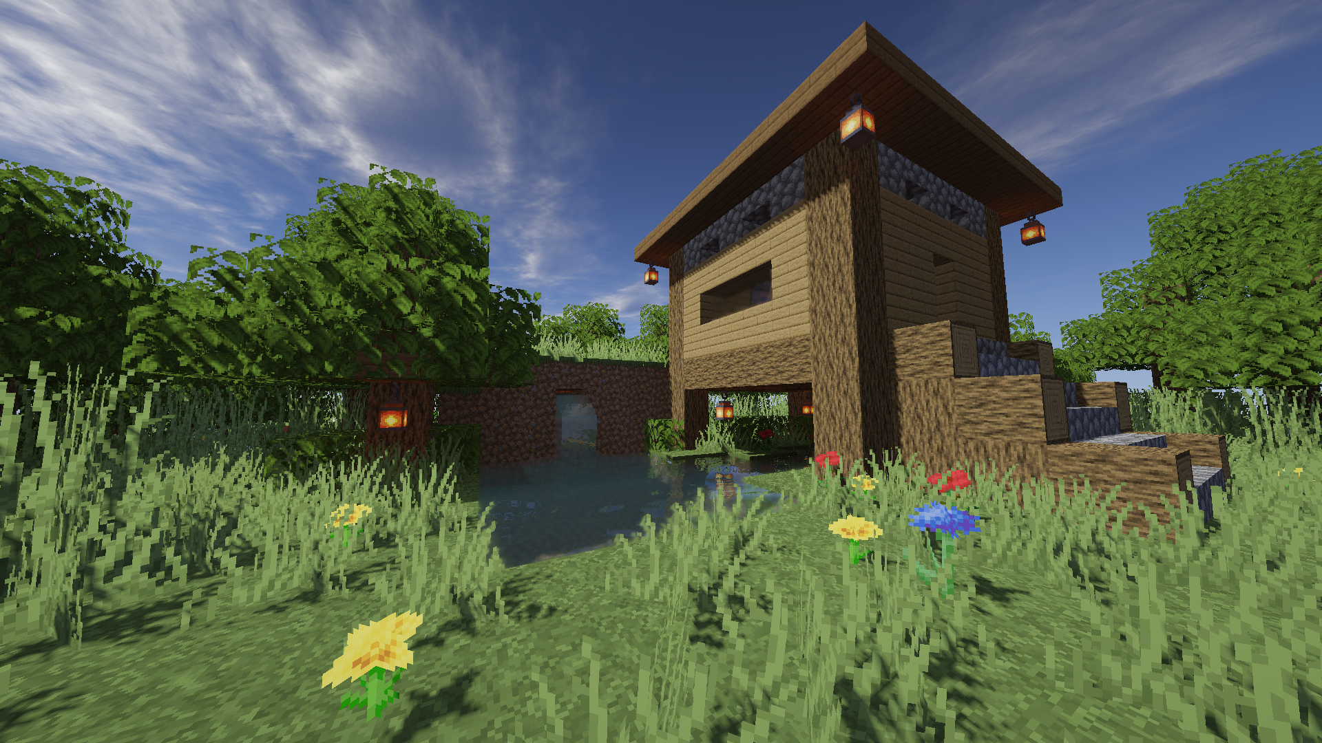 minecraft house Wallpapers