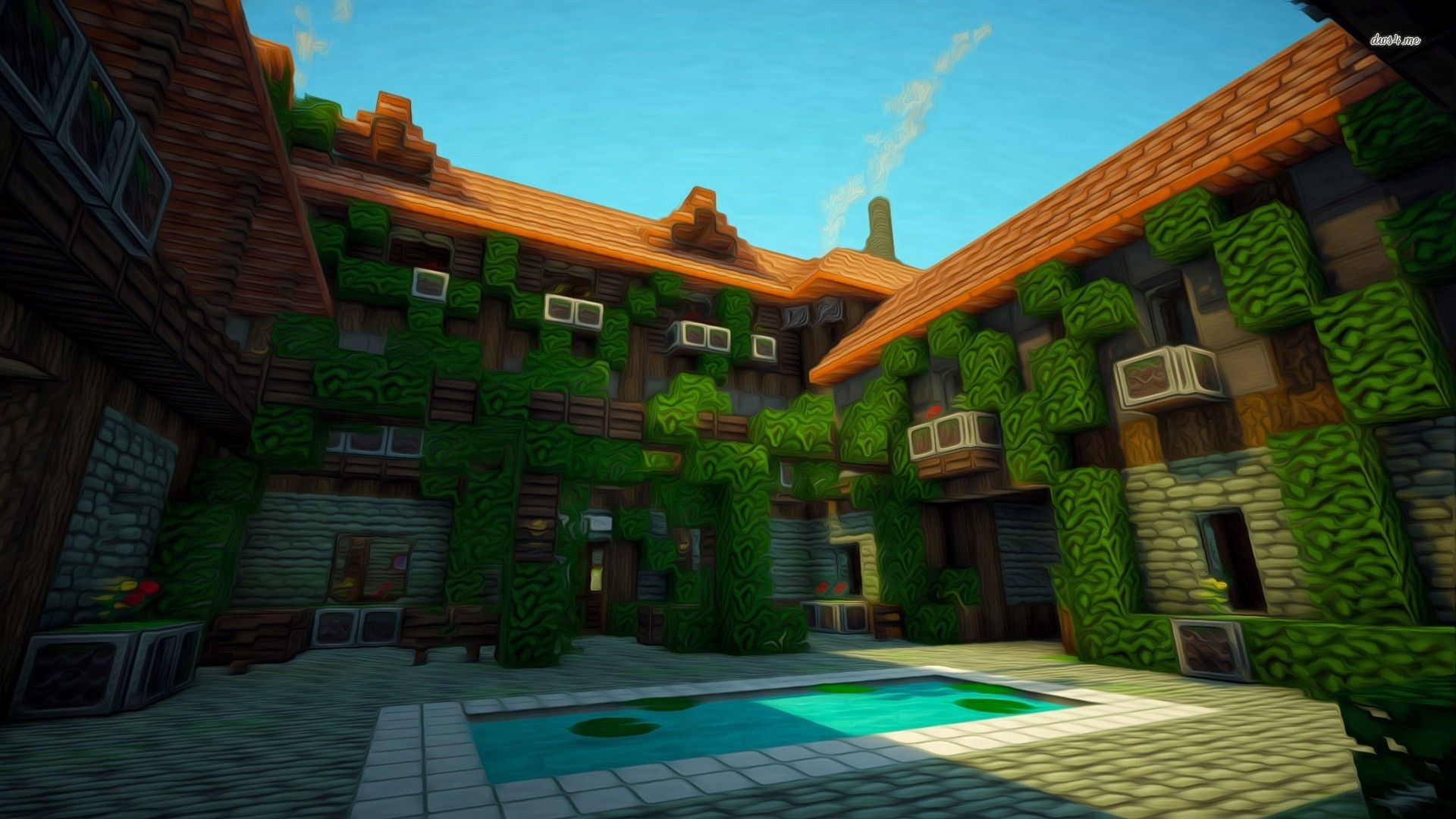 minecraft house Wallpapers