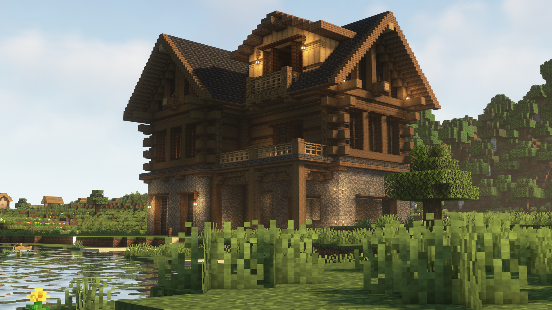 minecraft house Wallpapers