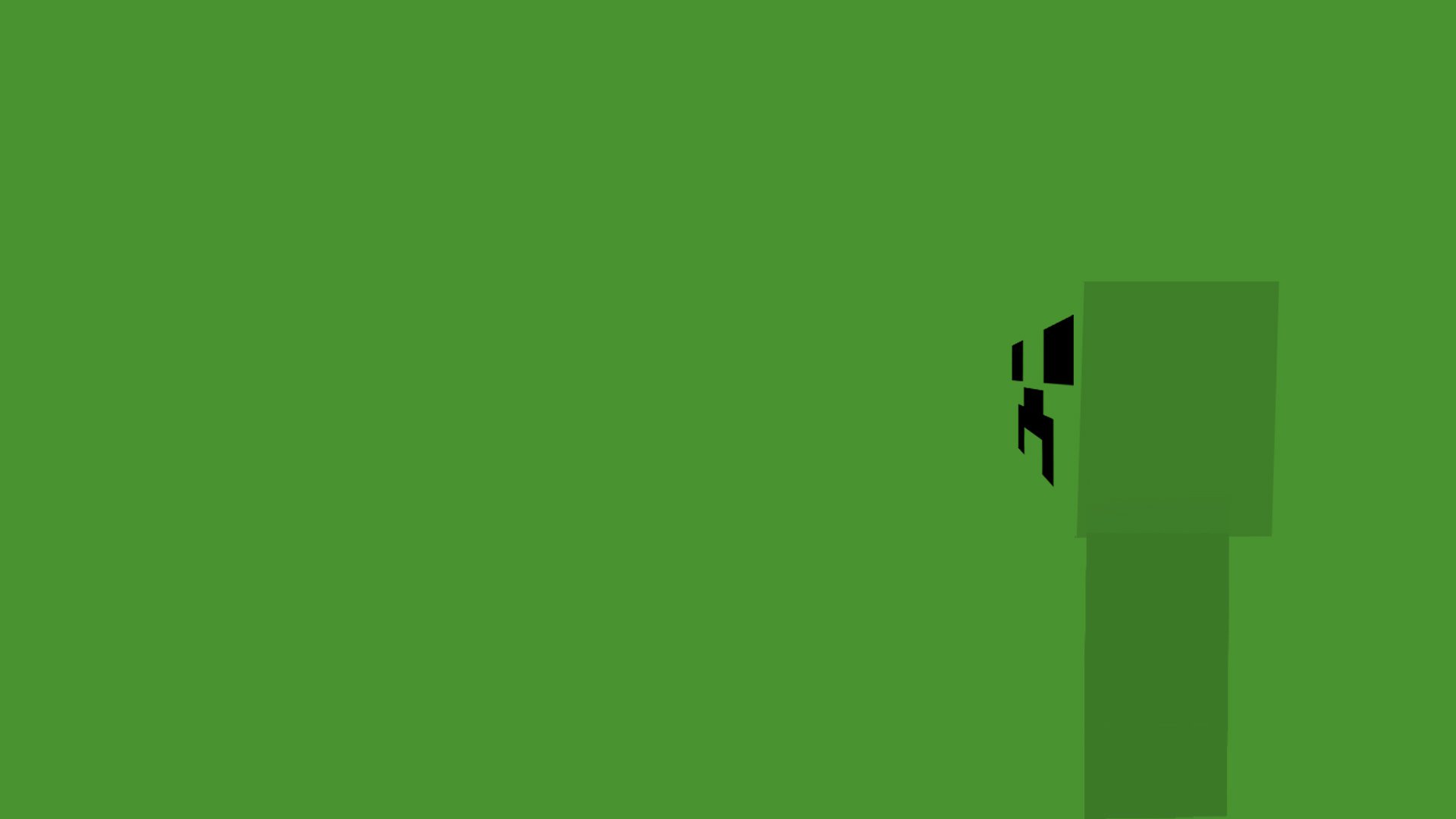 Minecraft Minimalist Creeper Wallpapers