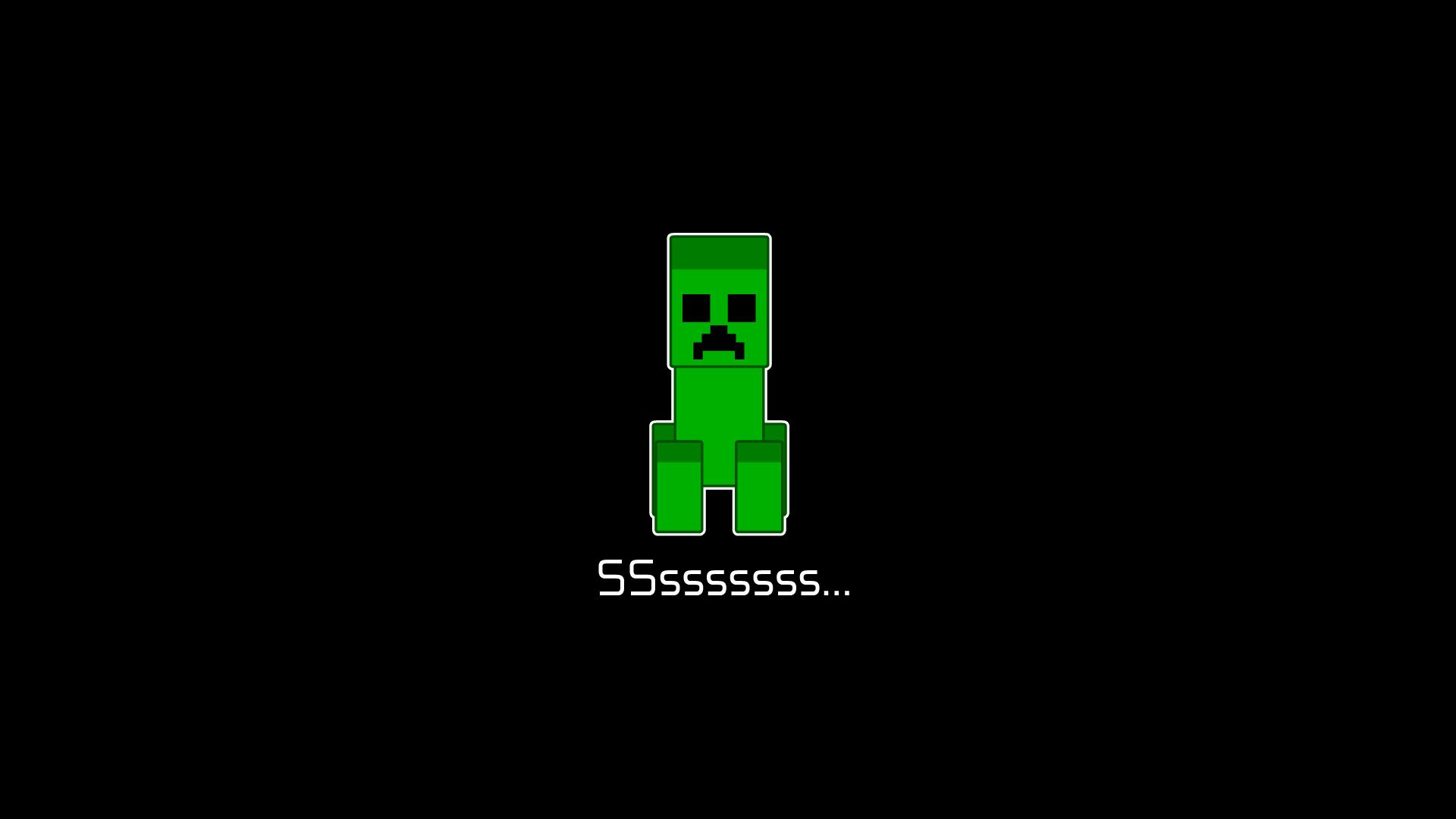 Minecraft Minimalist Creeper Wallpapers