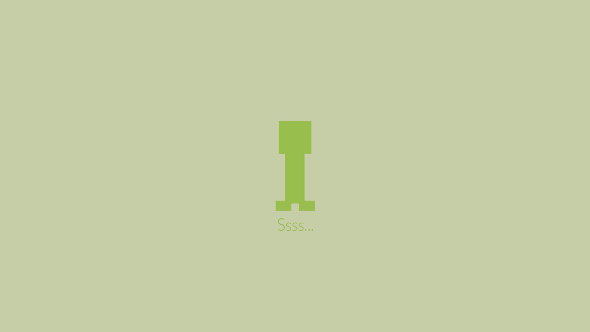 Minecraft Minimalist Creeper Wallpapers