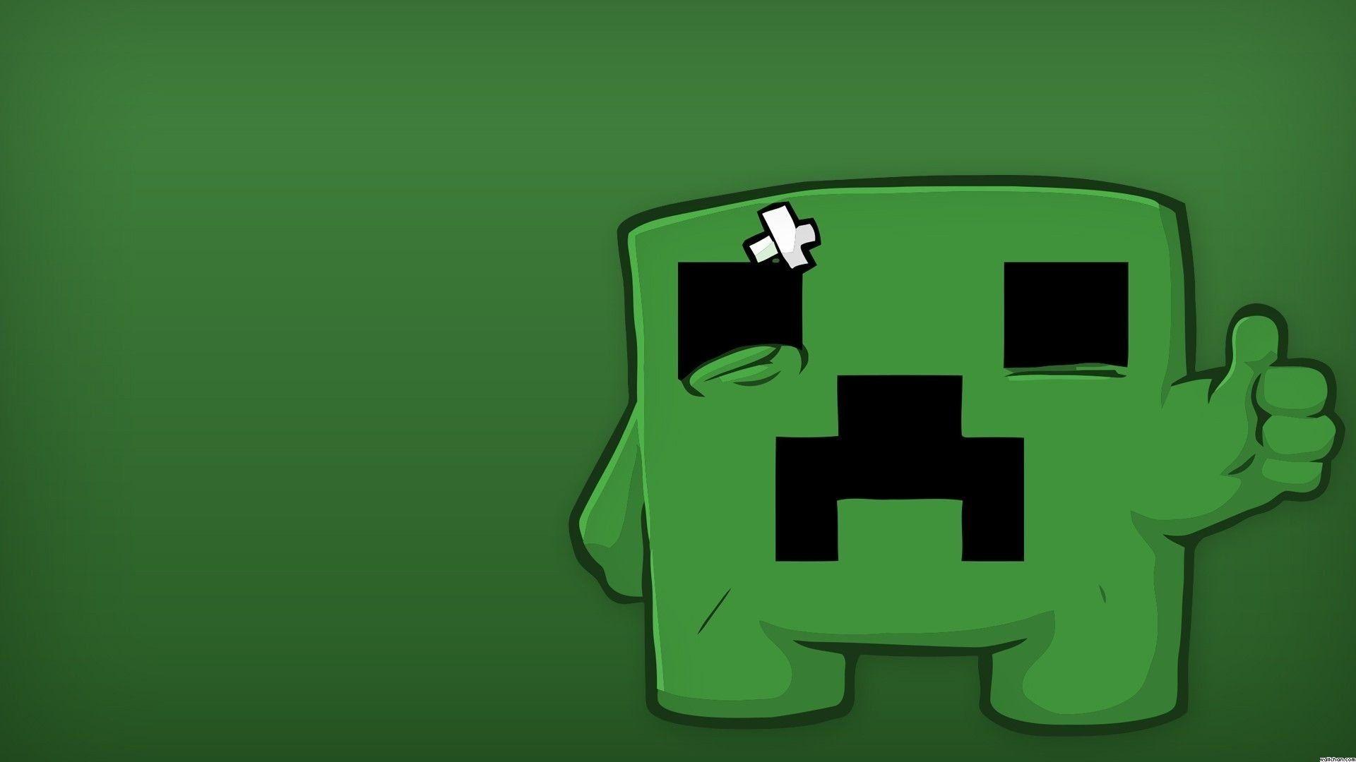 Minecraft Minimalist Creeper Wallpapers