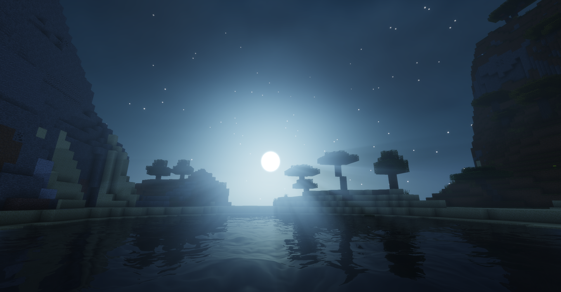 minecraft night Wallpapers