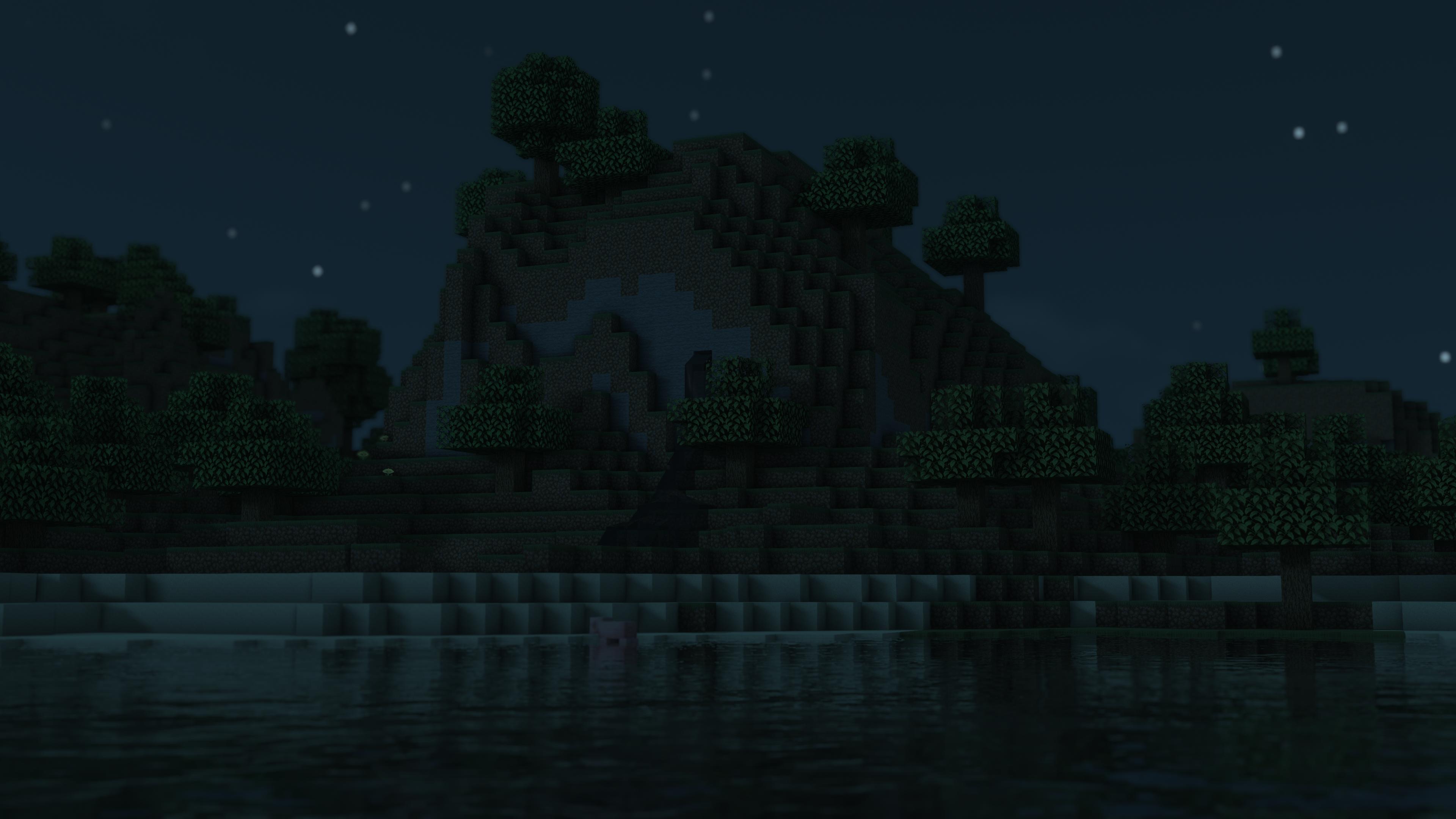 minecraft night Wallpapers