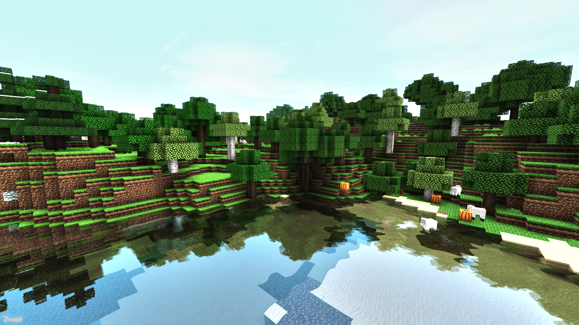 minecraft shaders Wallpapers