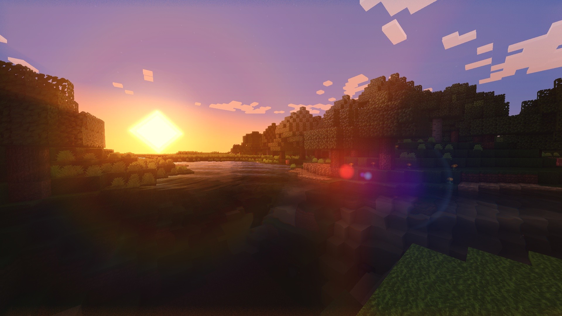 minecraft shaders Wallpapers