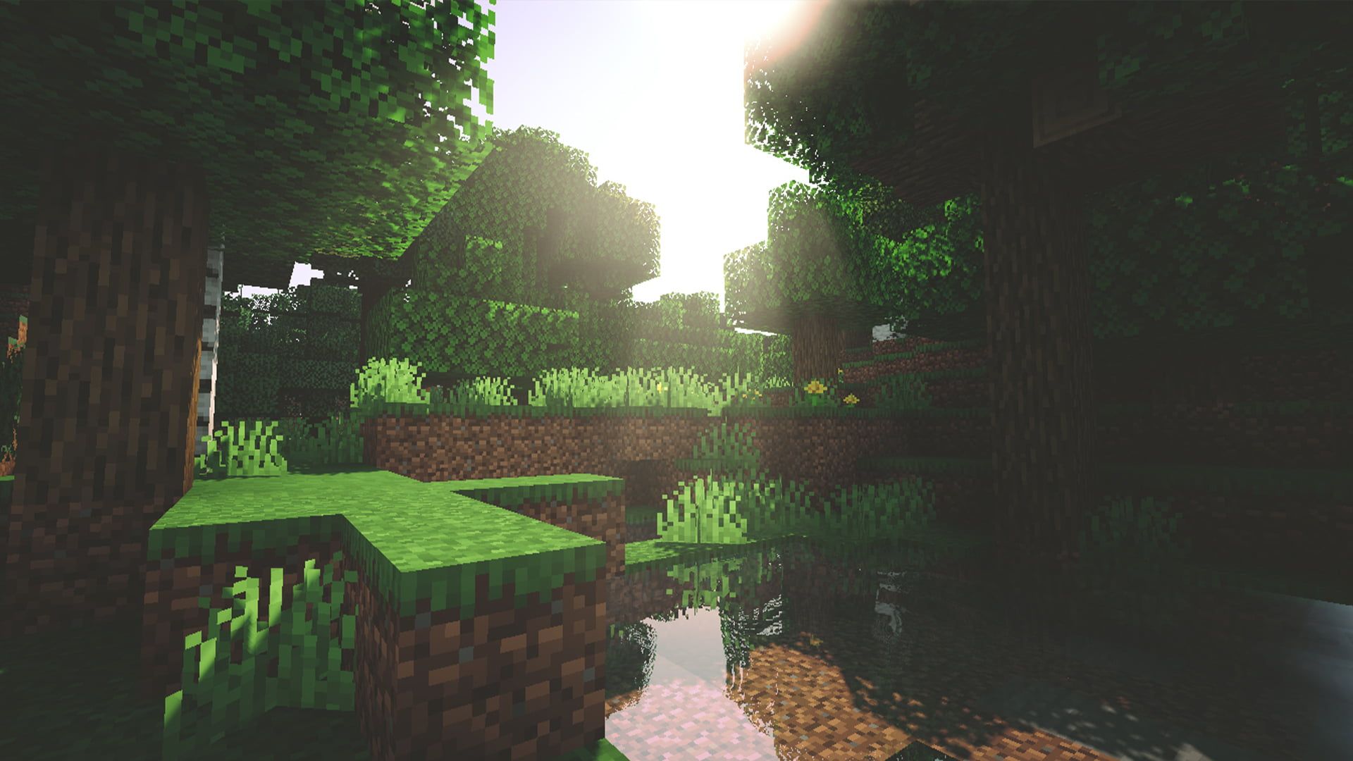 minecraft shaders Wallpapers