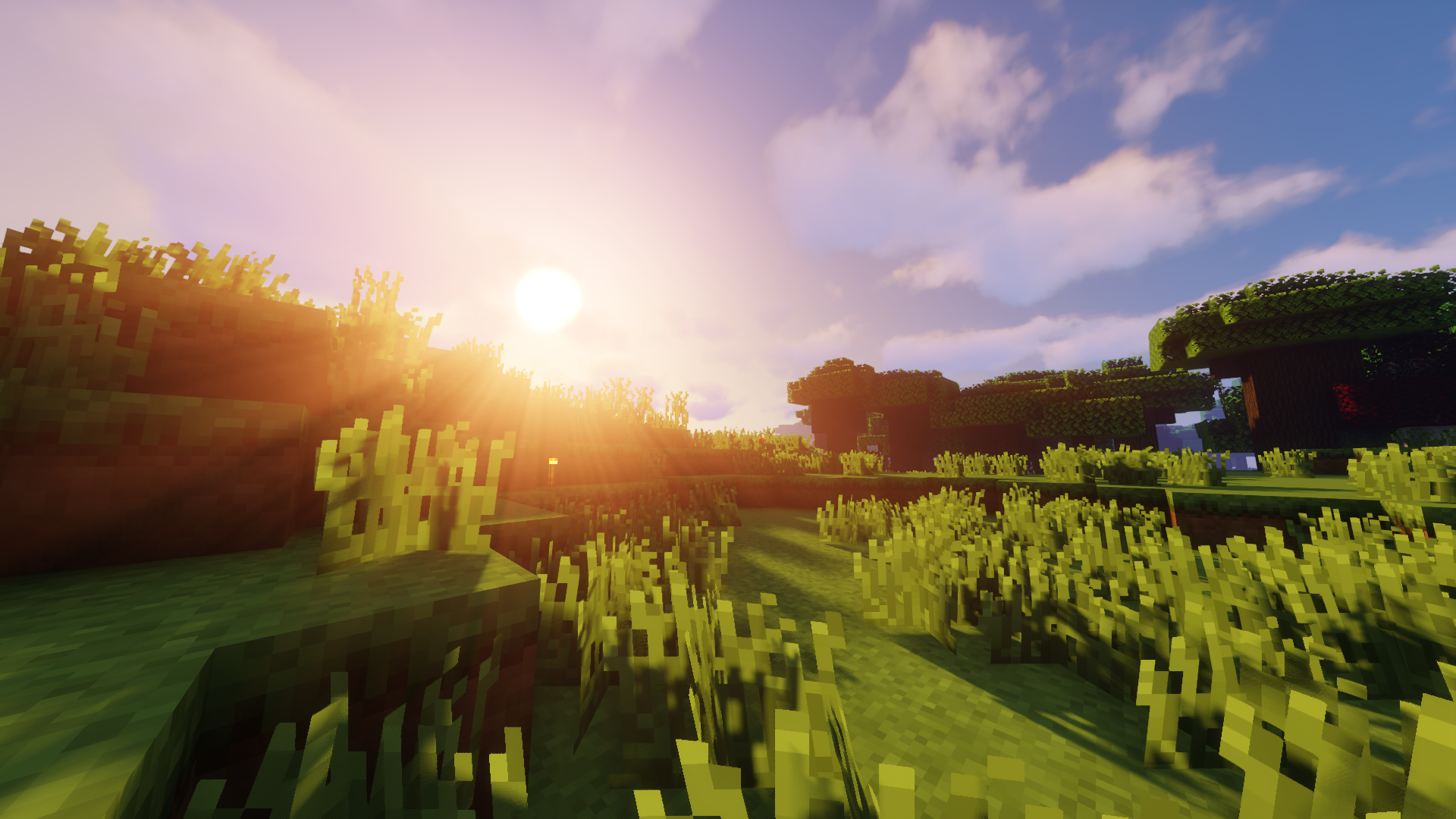 minecraft shaders Wallpapers