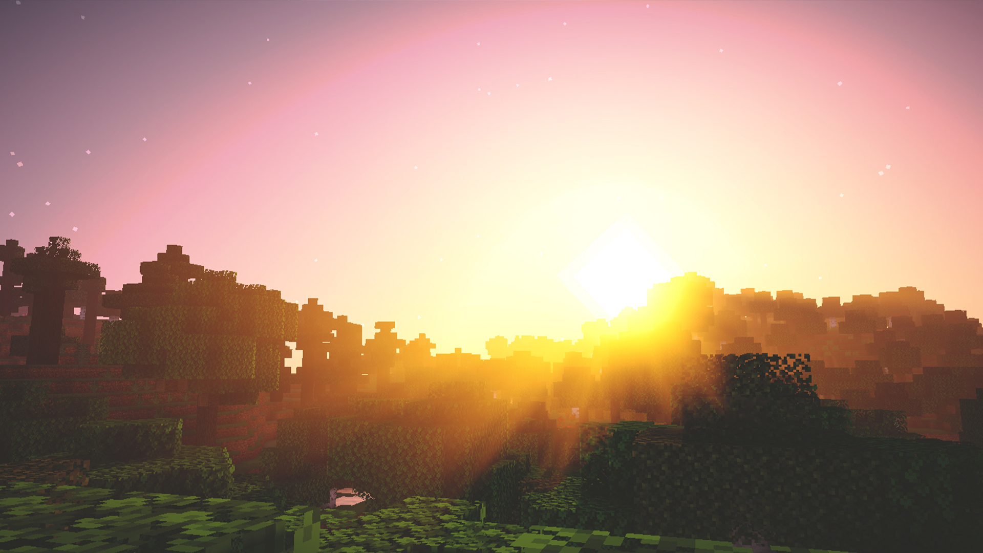 minecraft shaders Wallpapers