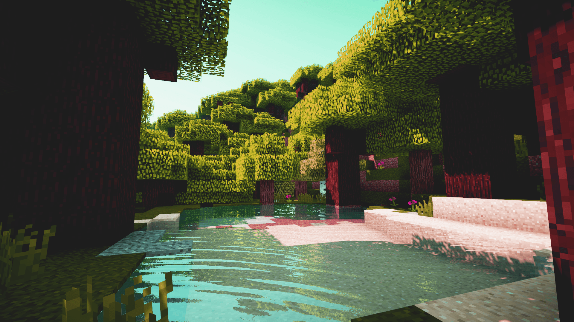 minecraft shaders Wallpapers