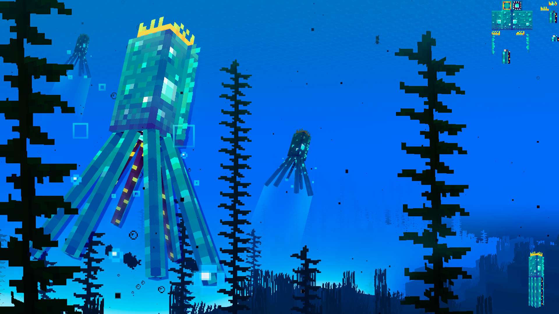 minecraft squid Wallpapers