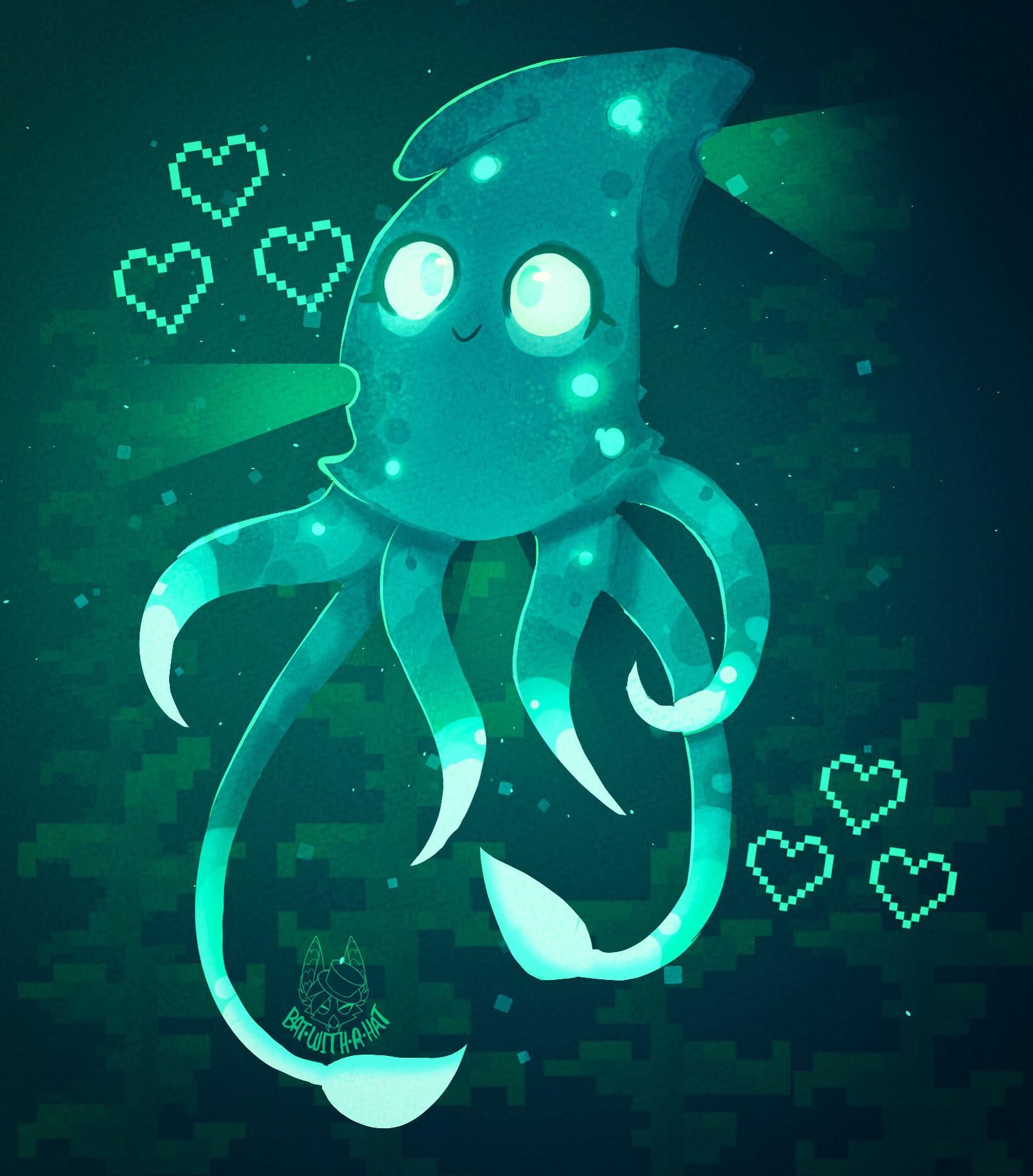 minecraft squid Wallpapers