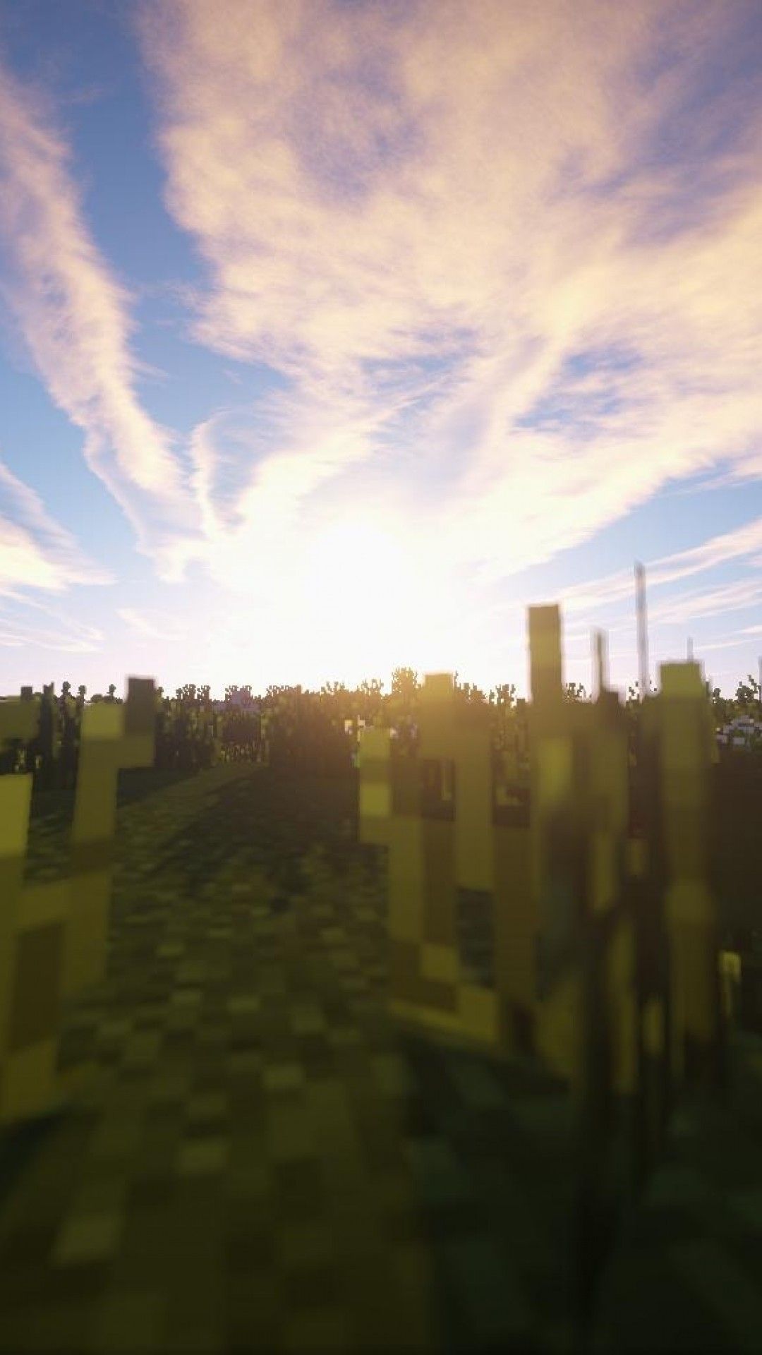 minecraft sunset Wallpapers