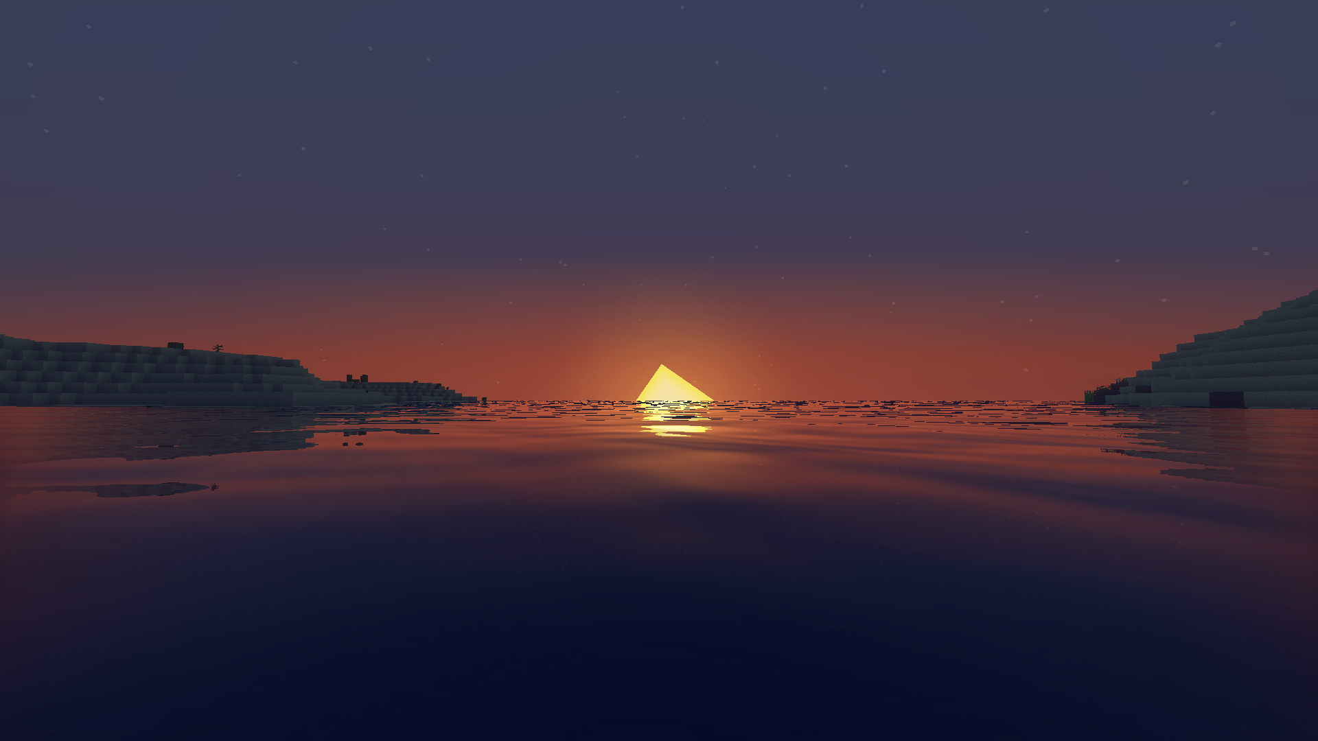 minecraft sunset Wallpapers