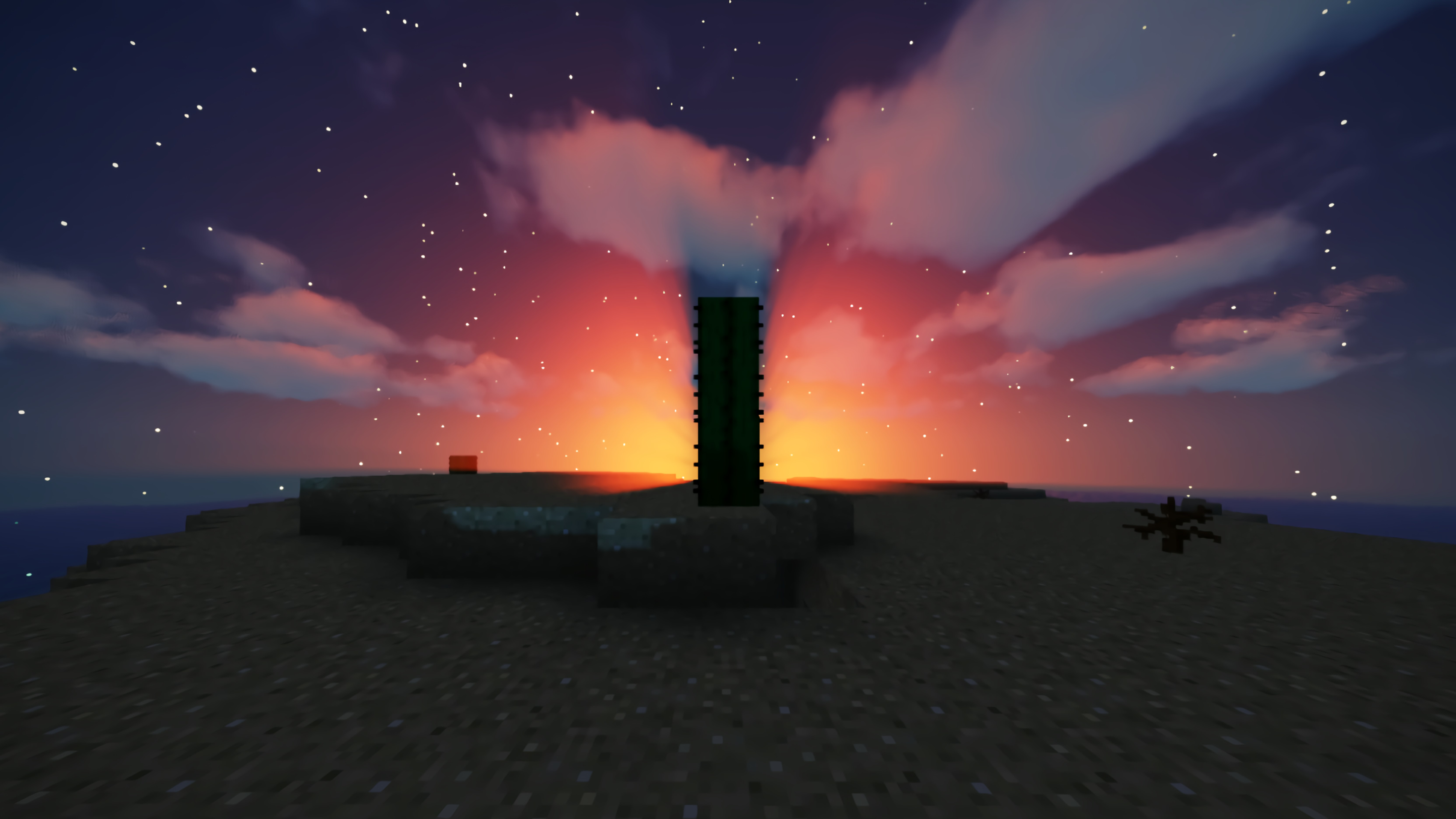 minecraft sunset Wallpapers