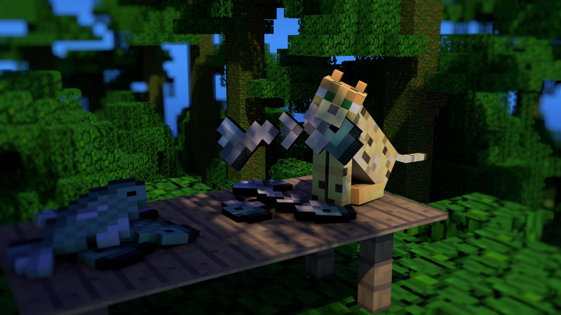 minecraft wolf Wallpapers