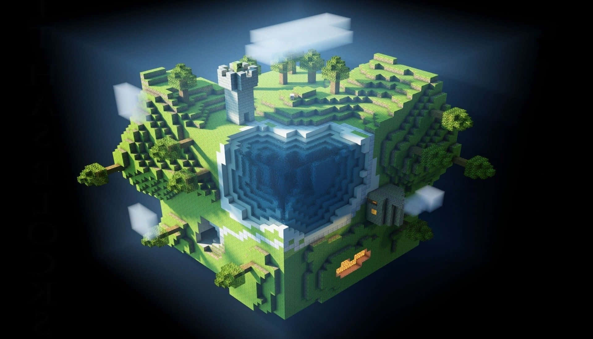 minecraft world backgrounds Wallpapers