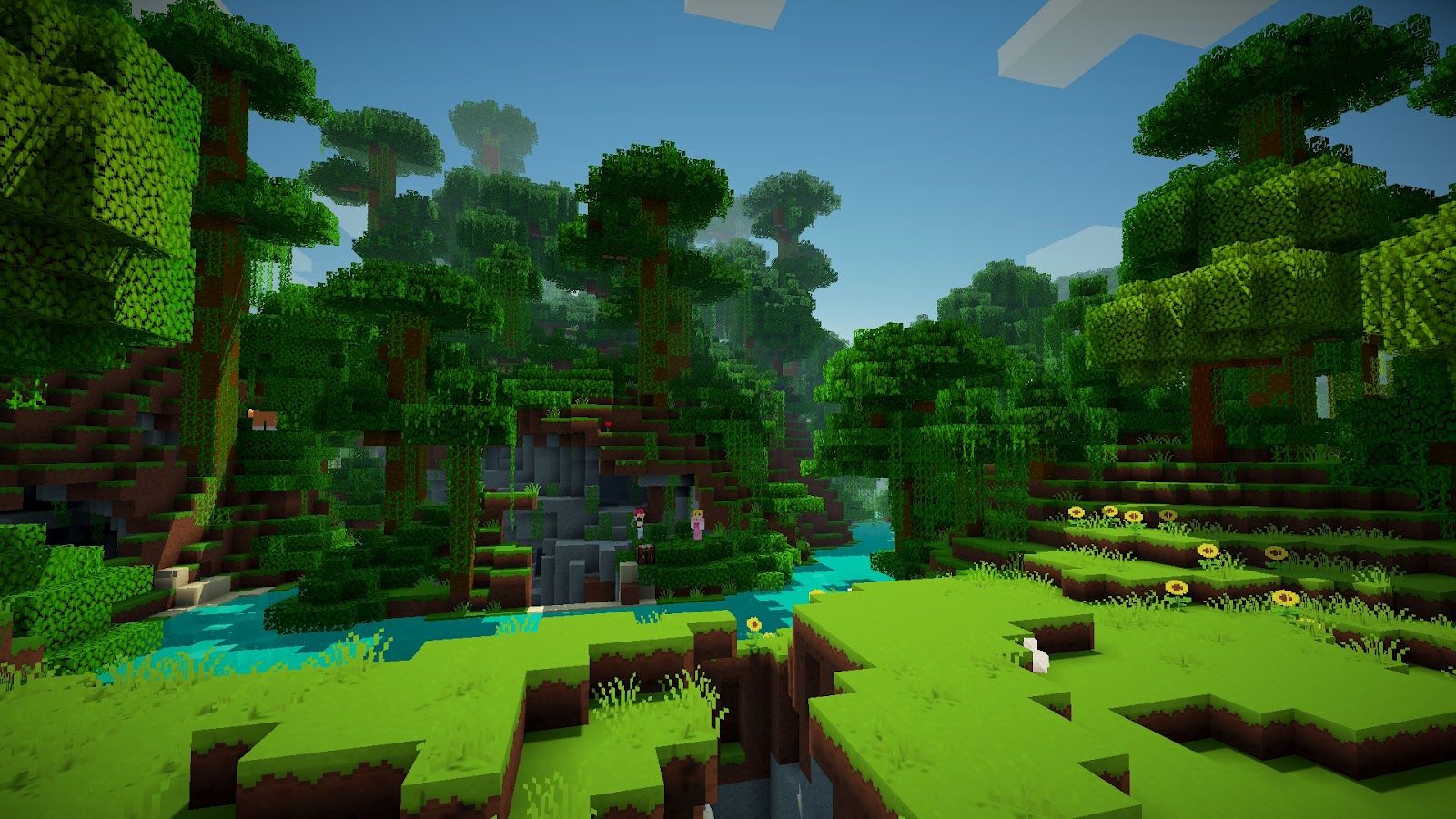 minecraft world backgrounds Wallpapers