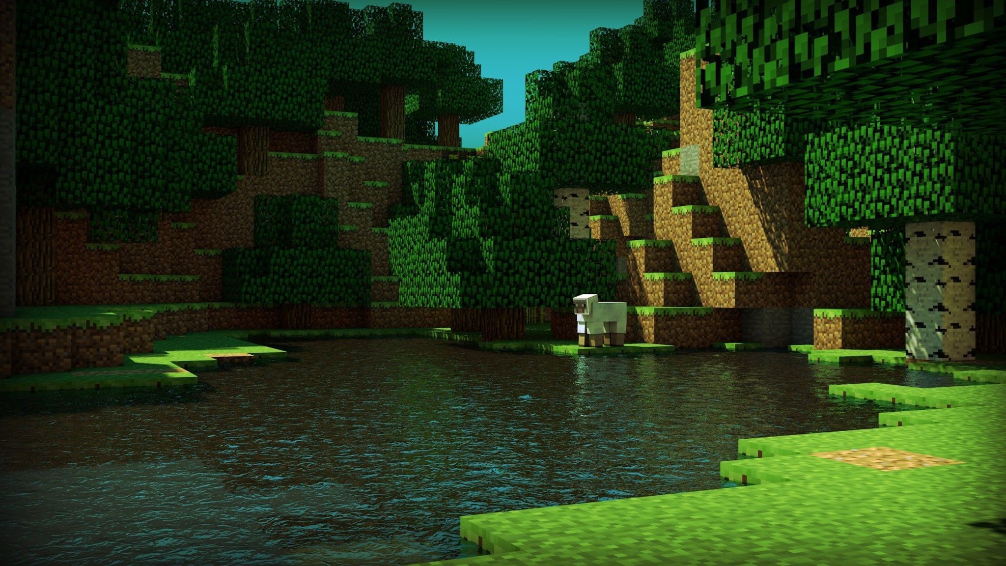 minecraft world backgrounds Wallpapers