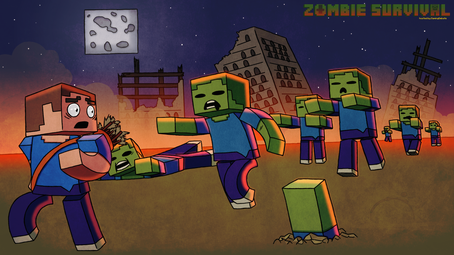 minecraft zombie Wallpapers