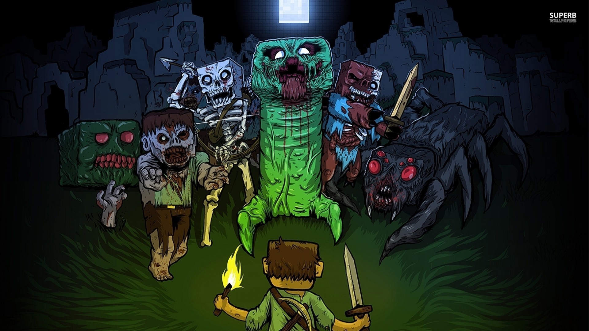 minecraft zombie wallpapers Wallpapers