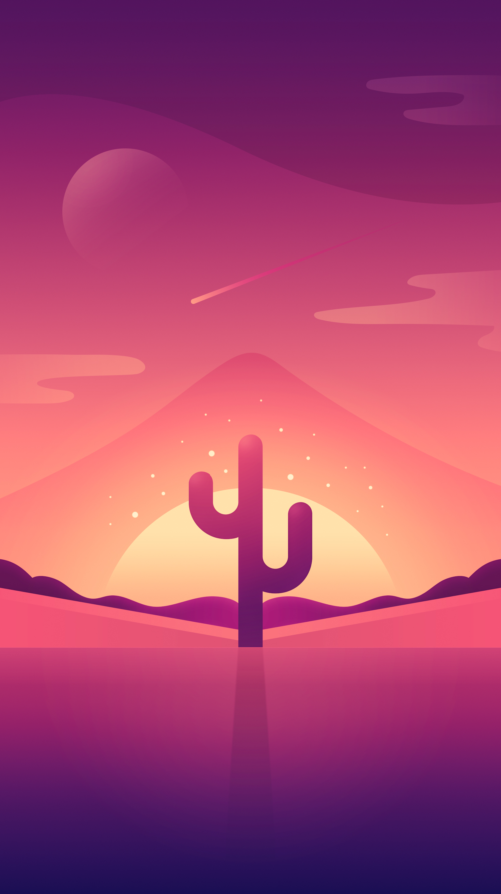 Minimal Artistic Desert Sunset Wallpapers