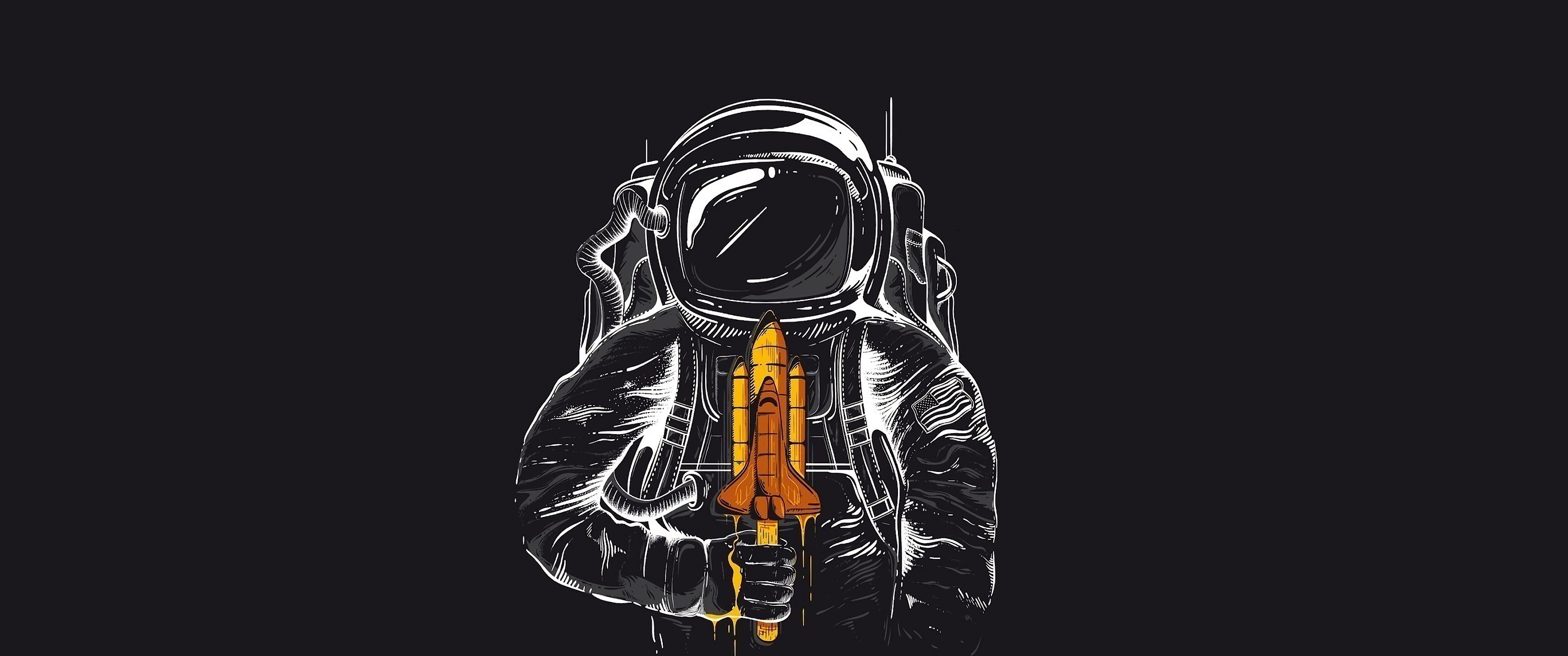 Minimal Astronaut Wallpapers