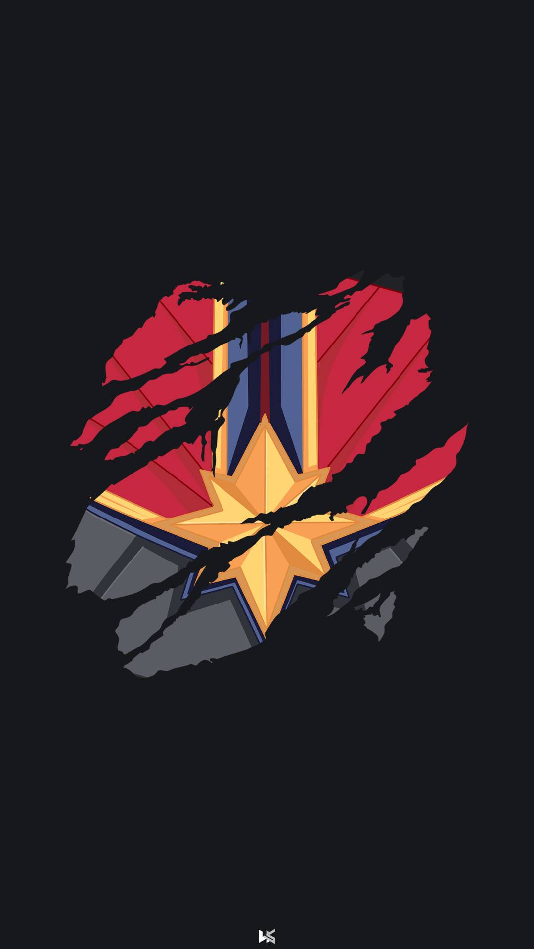 Minimal Captain Marvel Wallpapers