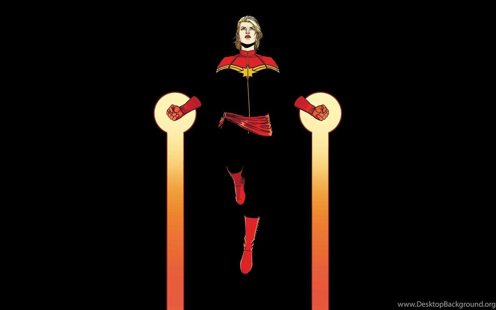 Minimal Captain Marvel Wallpapers