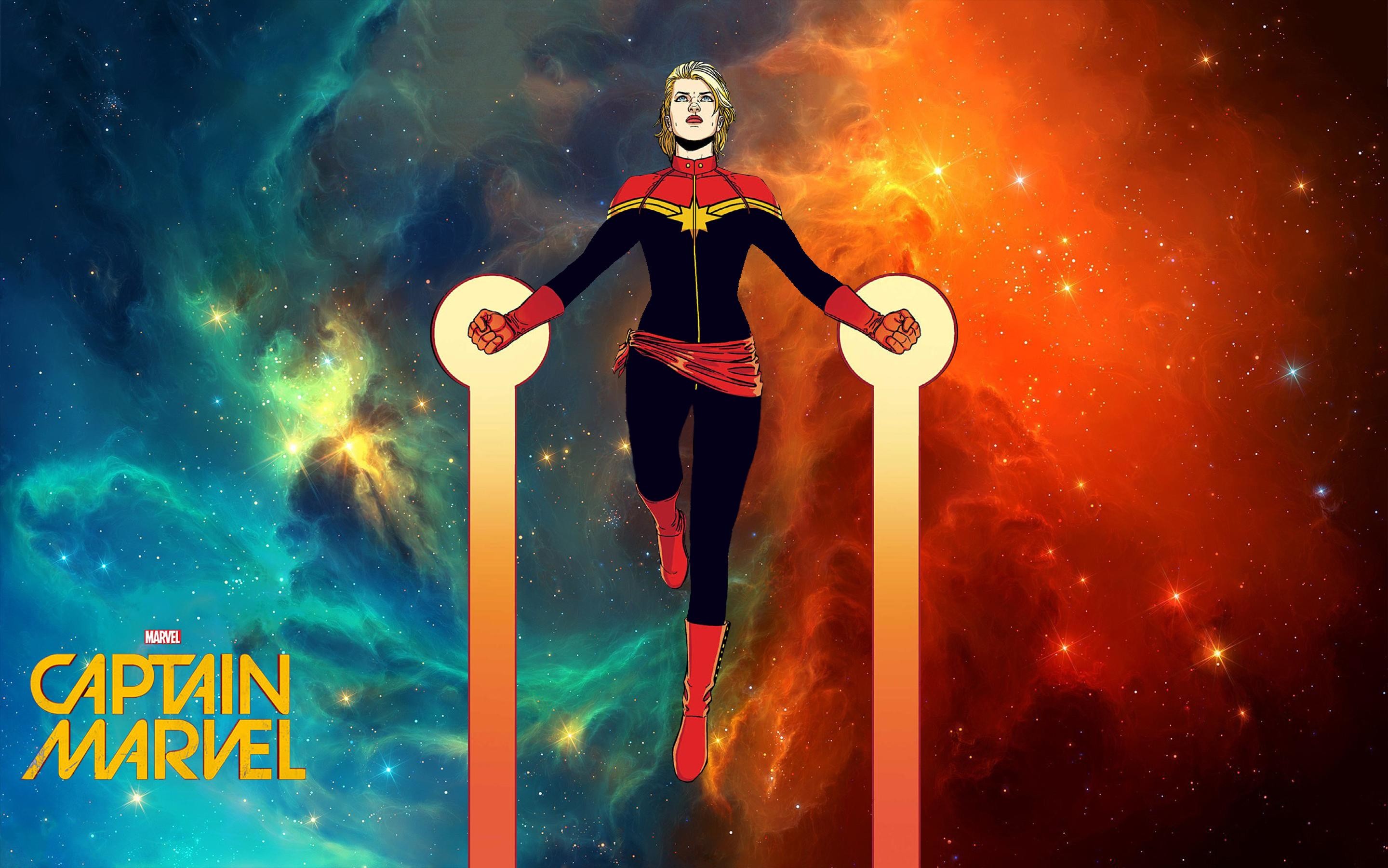 Minimal Captain Marvel Wallpapers