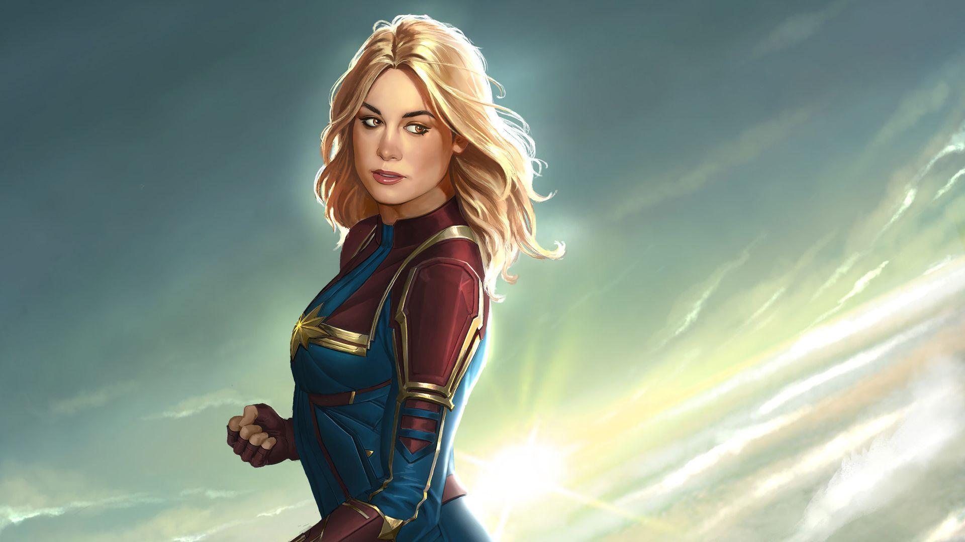 Minimal Captain Marvel Wallpapers