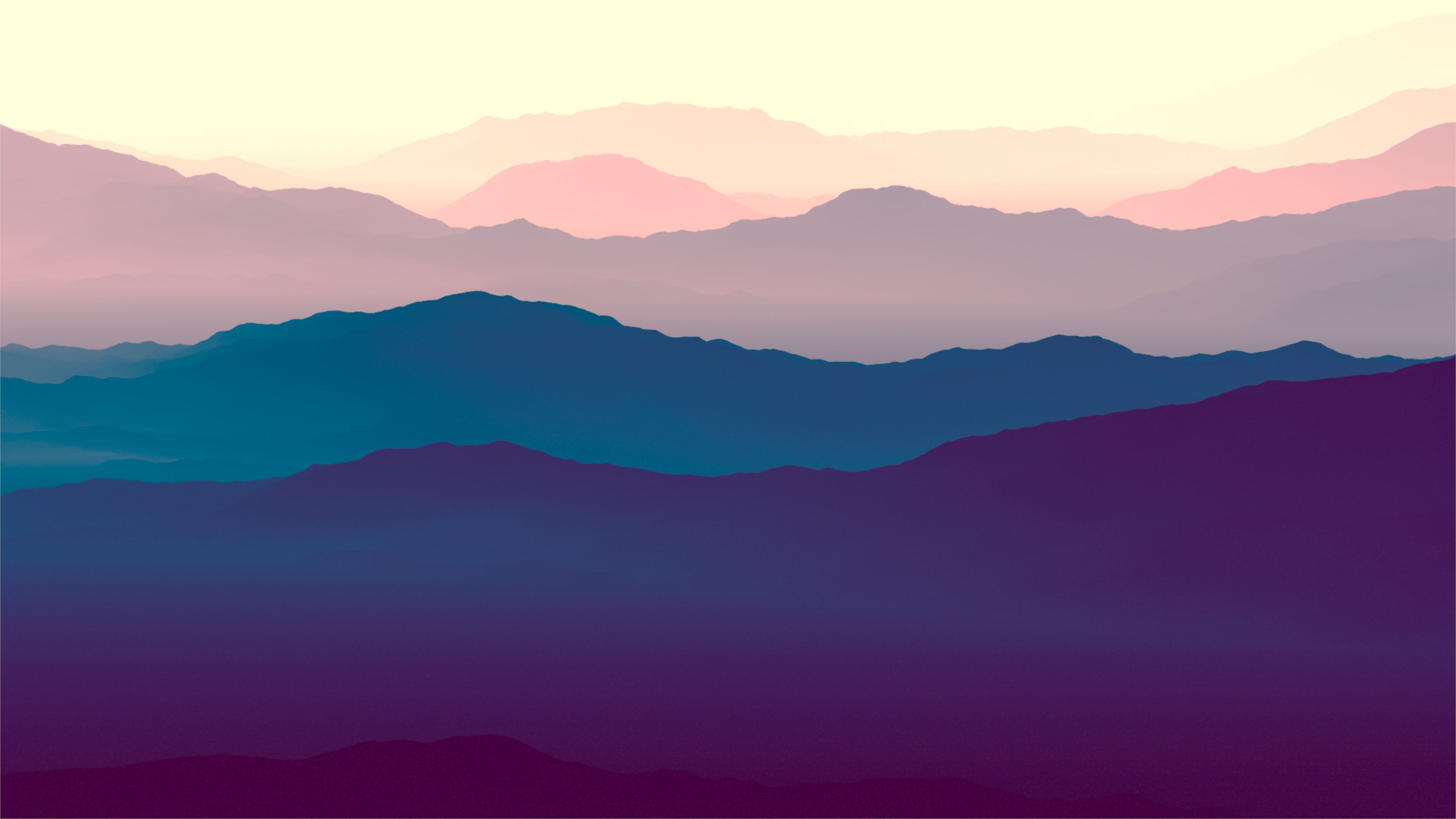 Minimal Colorful Mountains Wallpapers