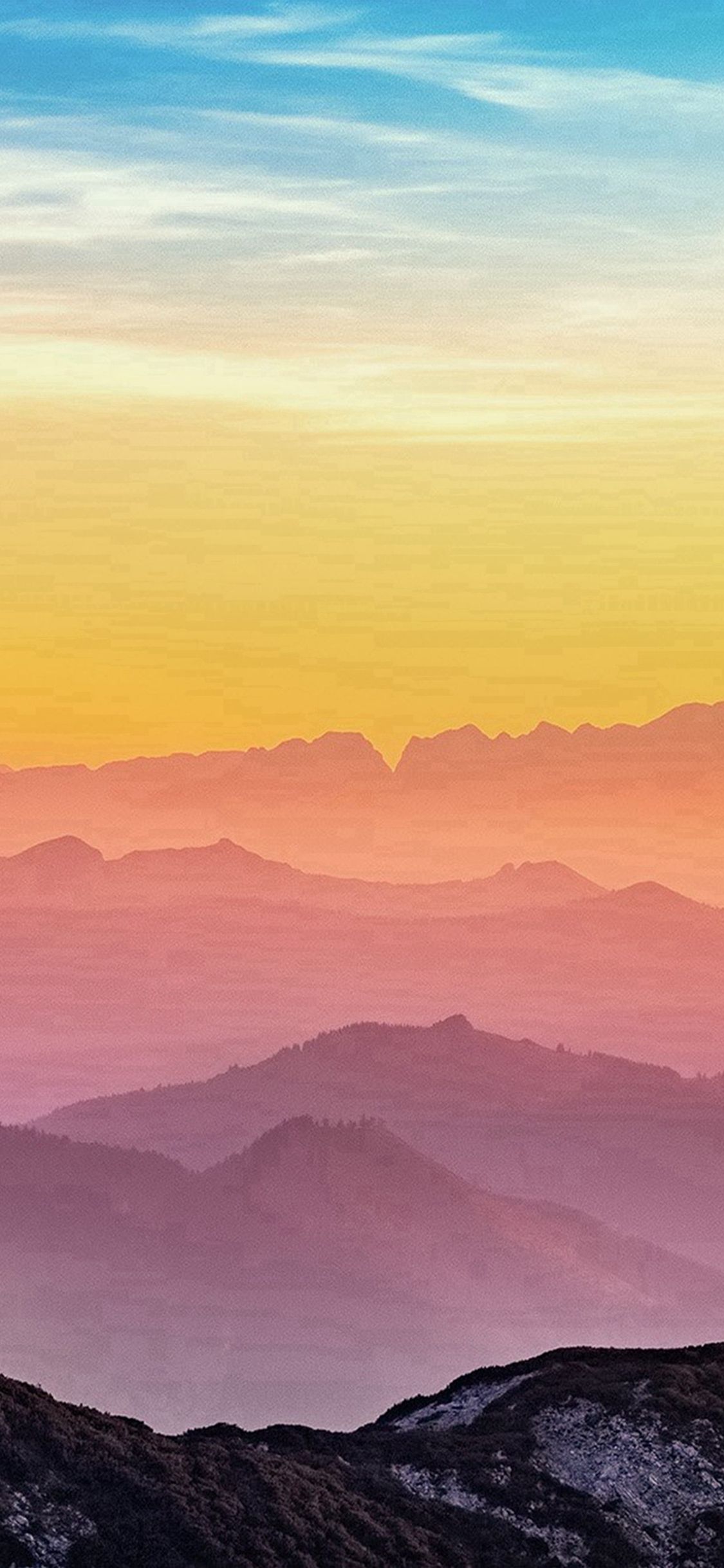Minimal Colorful Mountains Wallpapers