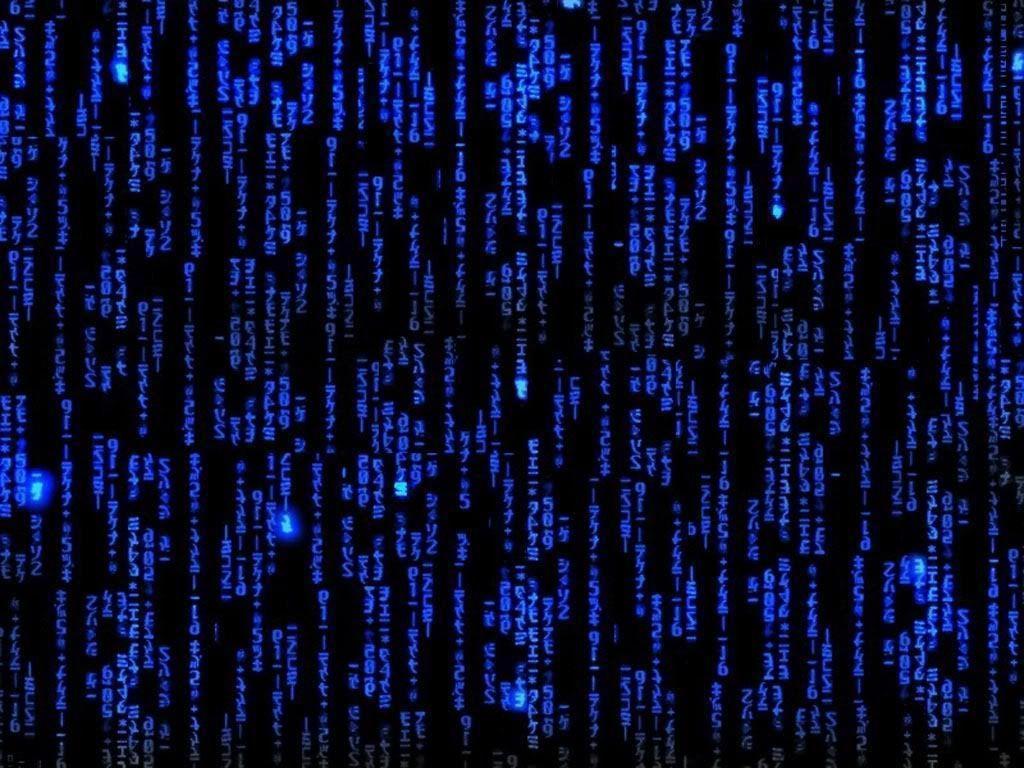 Minimal Glowing Code Binary Wallpapers