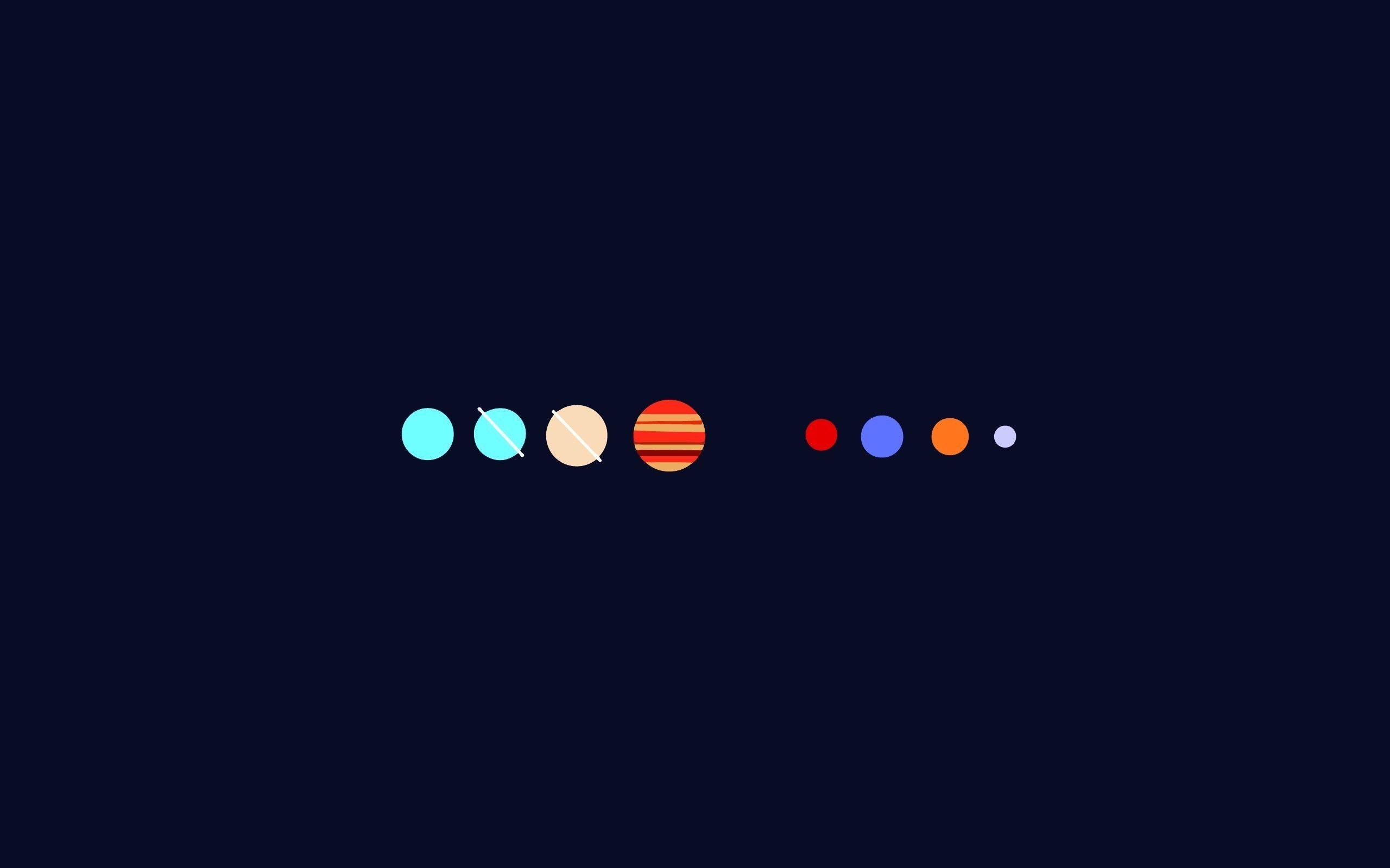 Minimal Planet Red Background