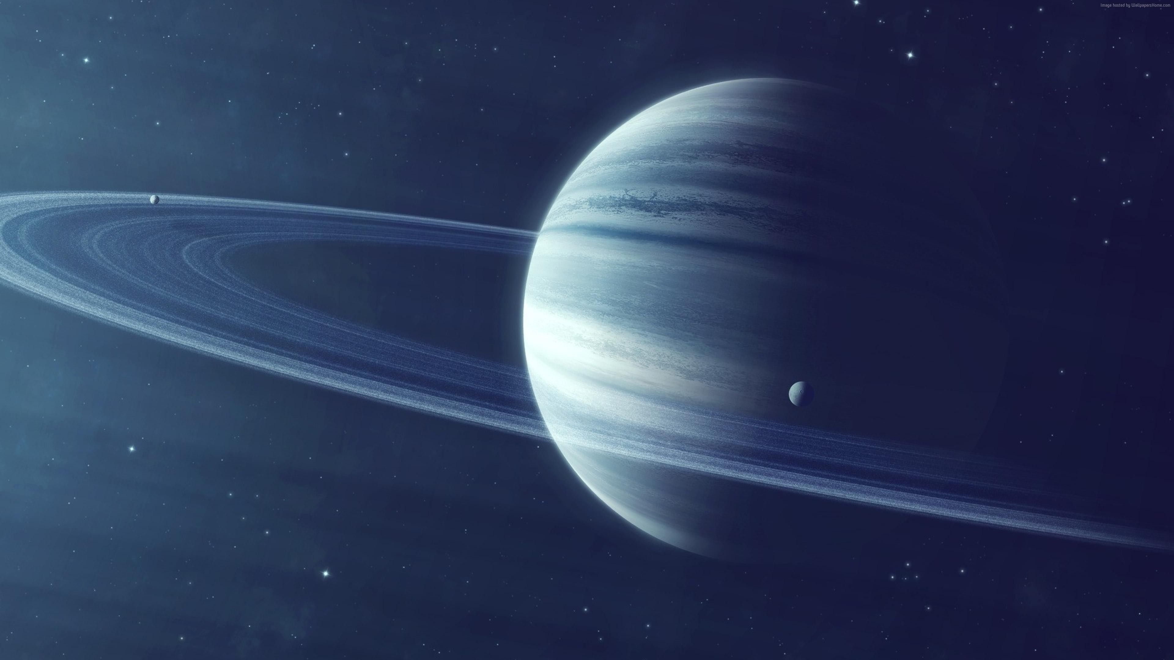 Minimal Saturn Planet Wallpapers