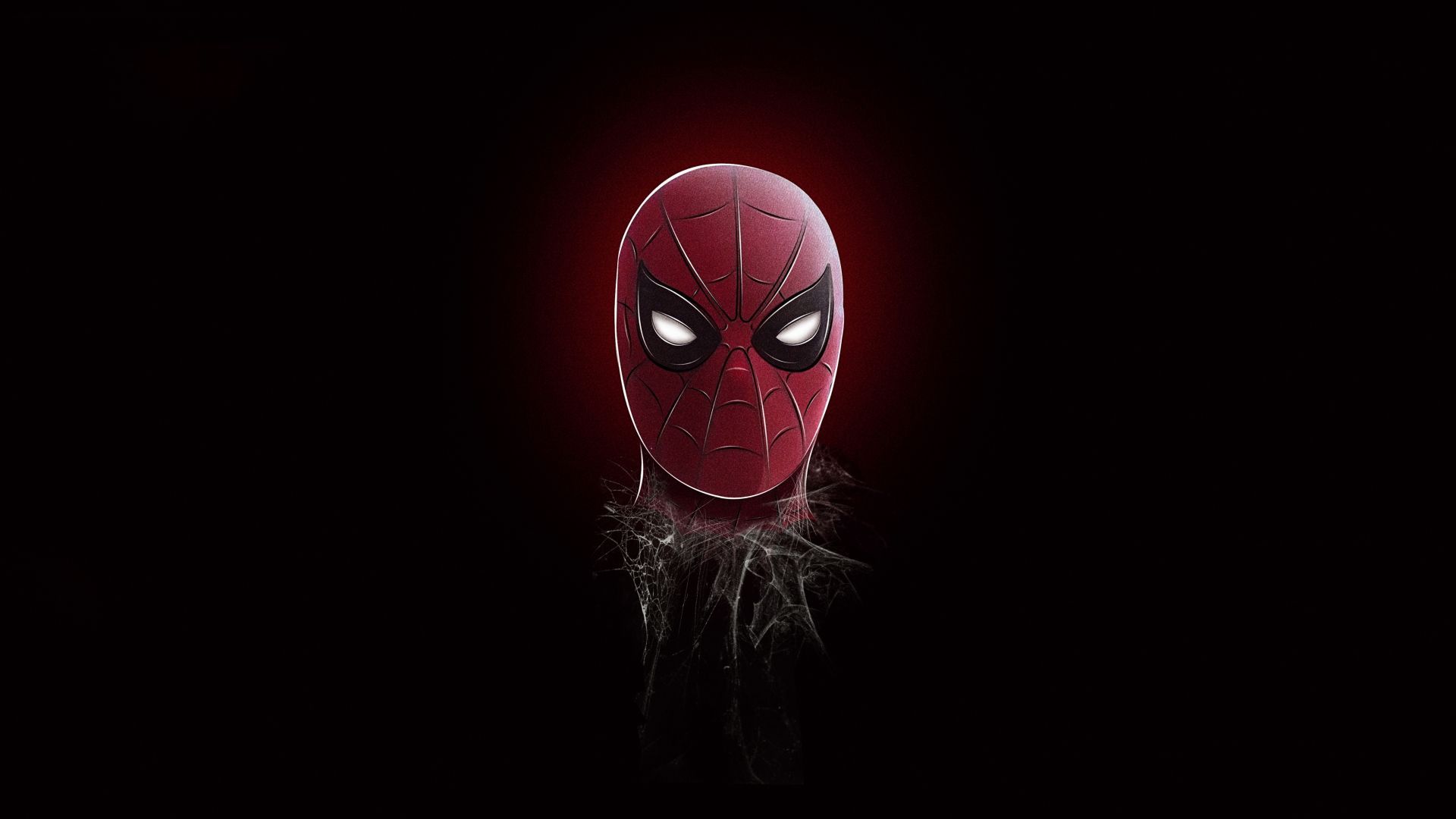 Minimal Spiderman Mask Wallpapers