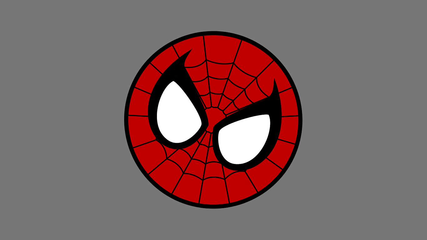 Minimal Spiderman Mask Wallpapers