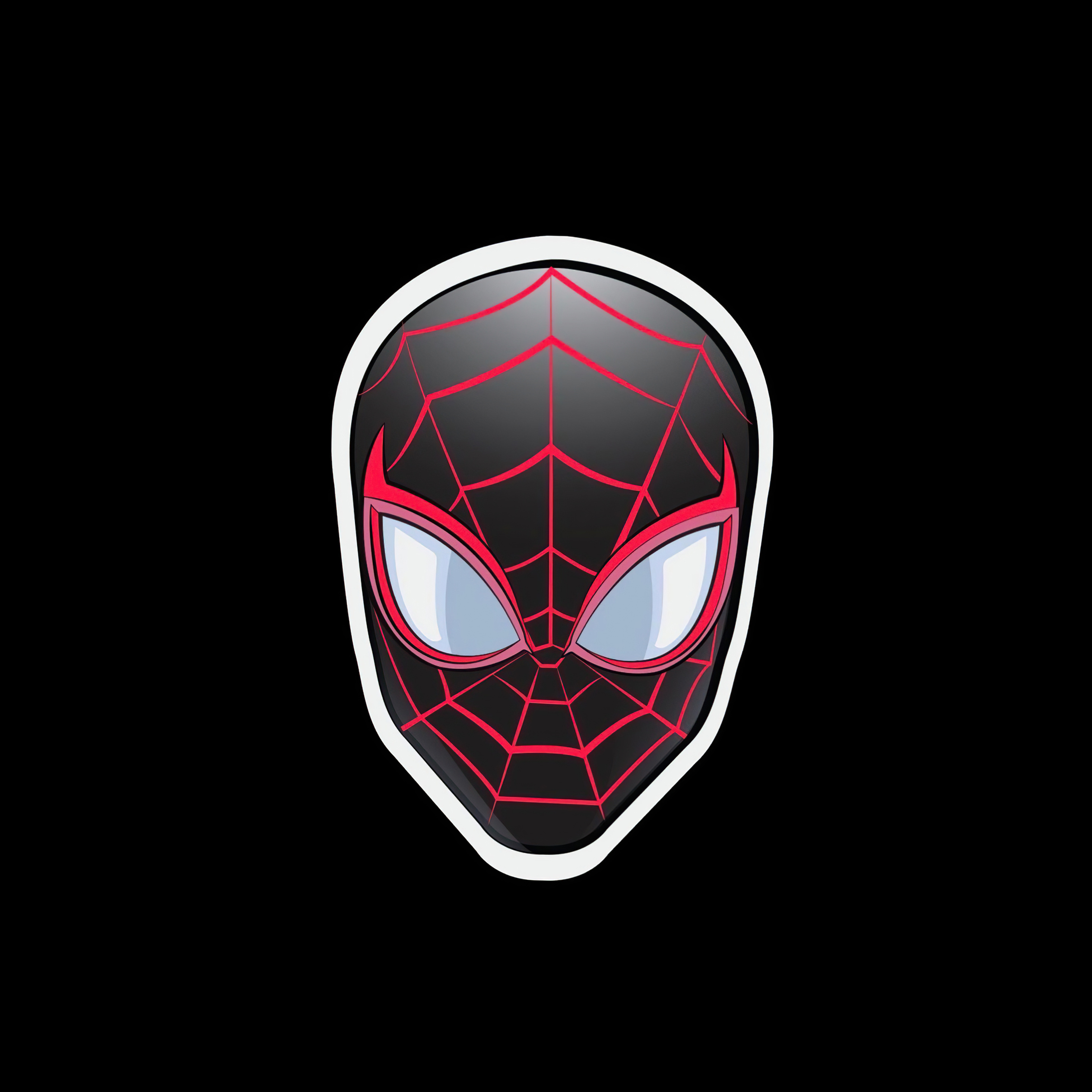 Minimal Spiderman Mask Wallpapers