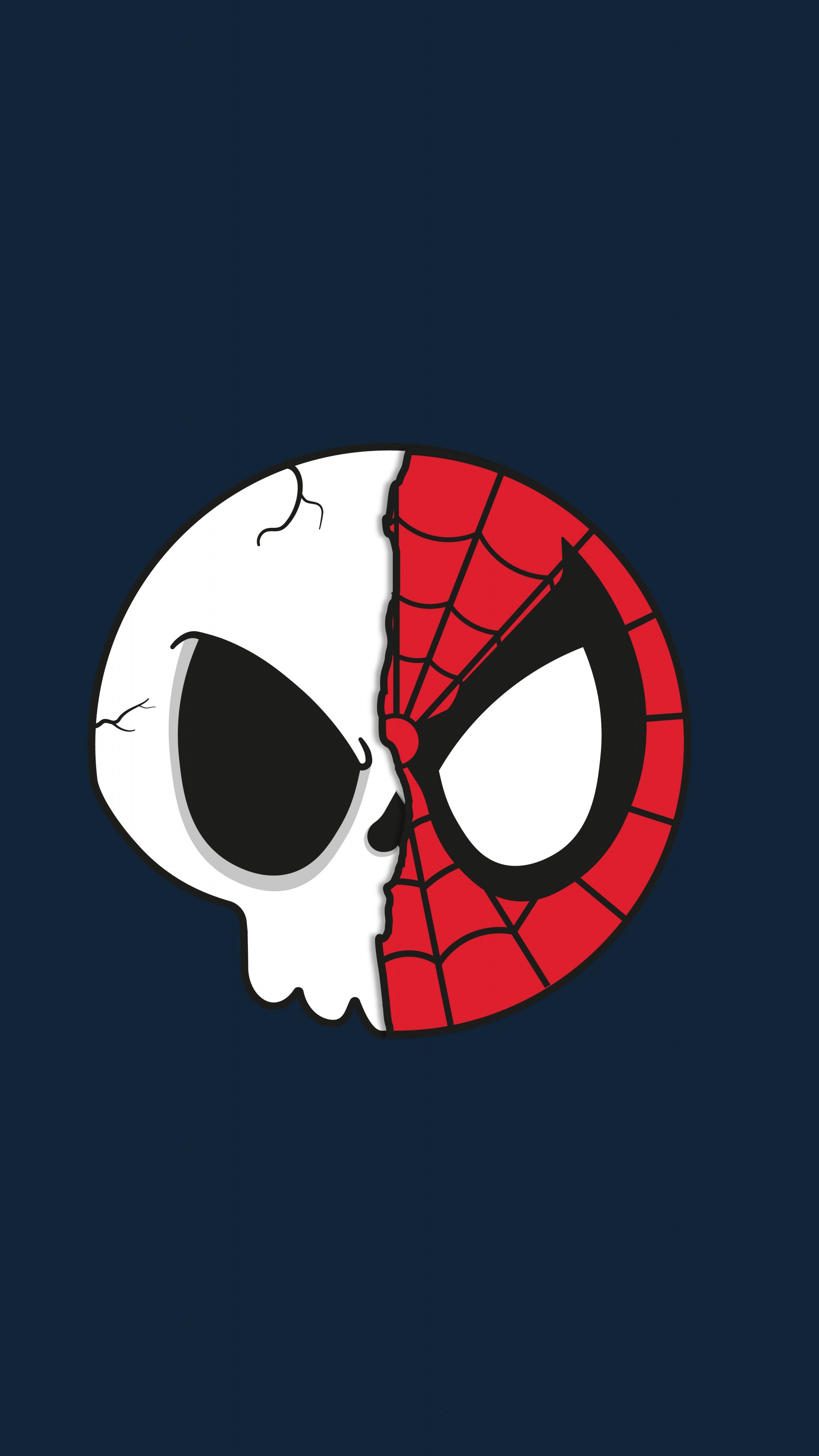 Minimal Spiderman Mask Wallpapers