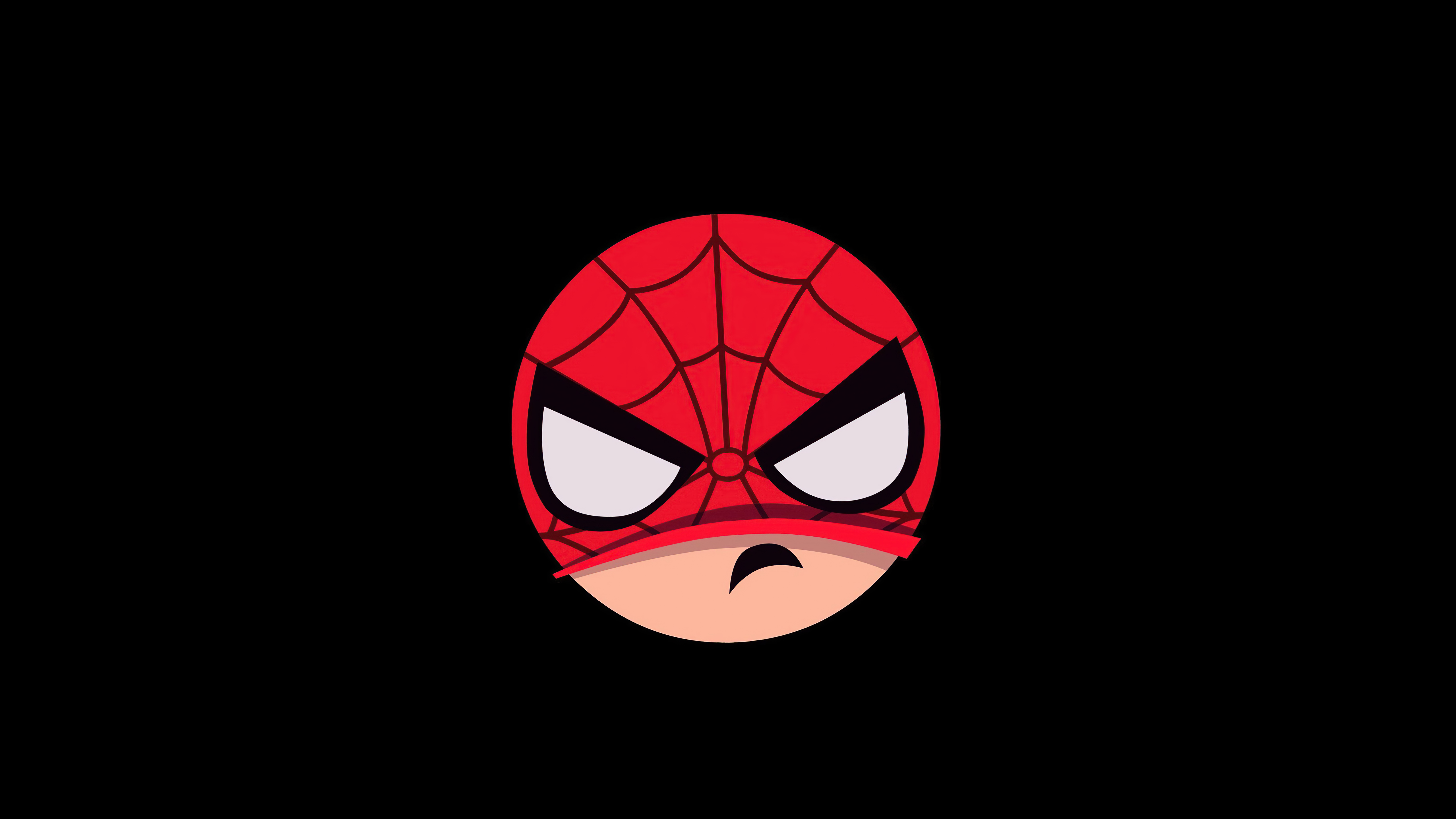 Minimal Spiderman Mask Wallpapers