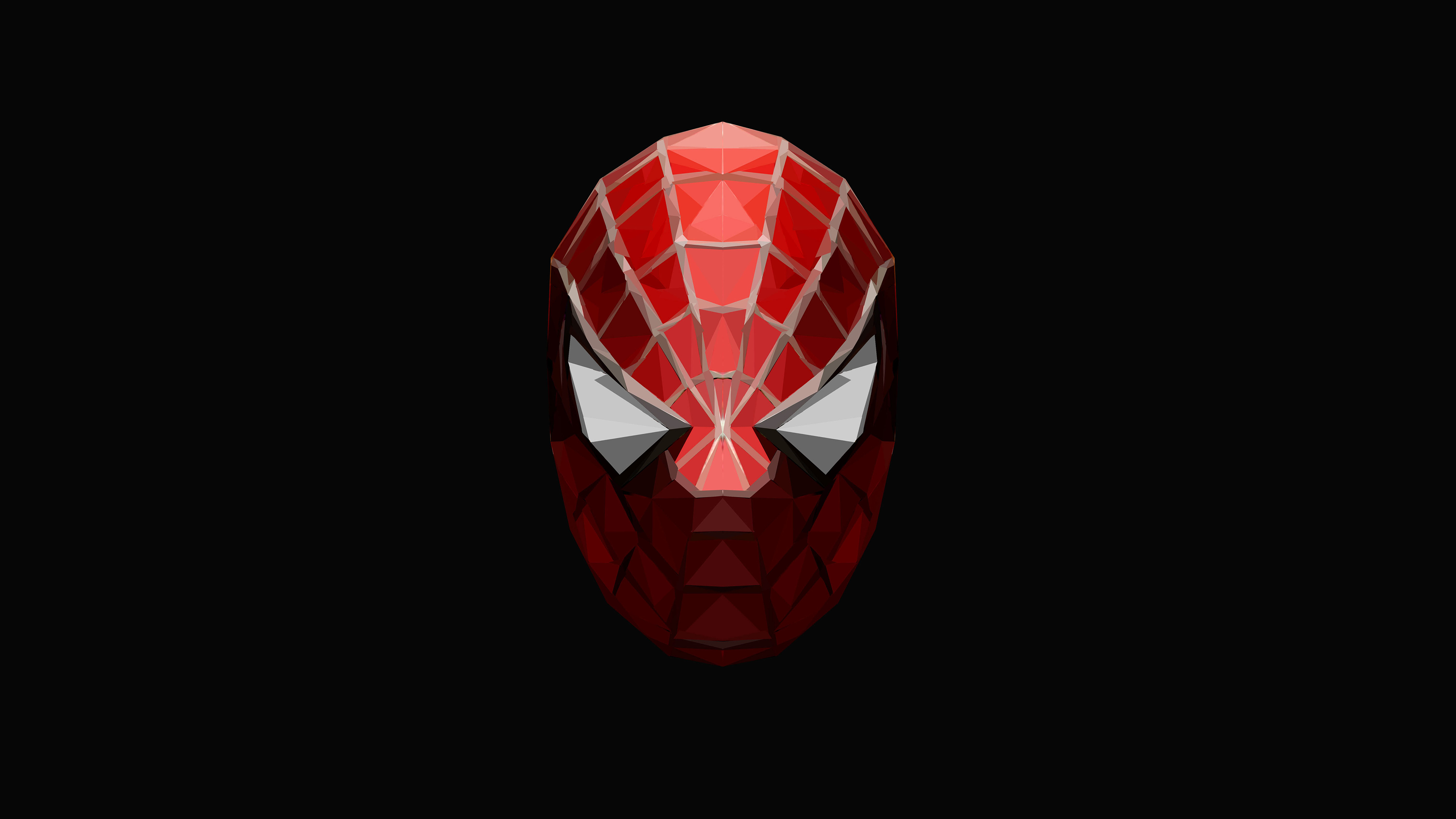 Minimal Spiderman Mask Wallpapers