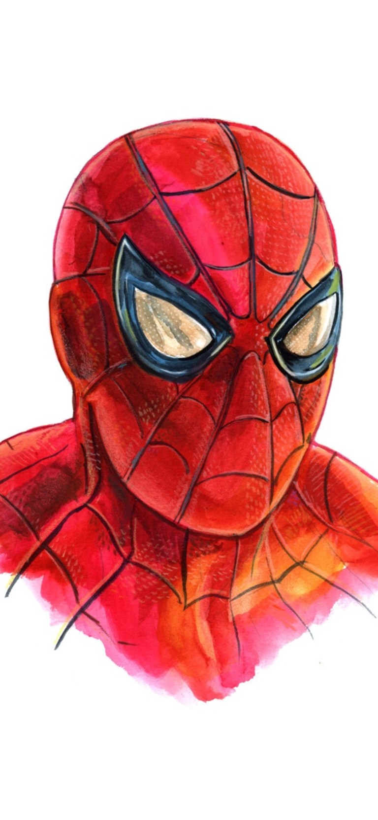 Minimal Spiderman Mask Wallpapers