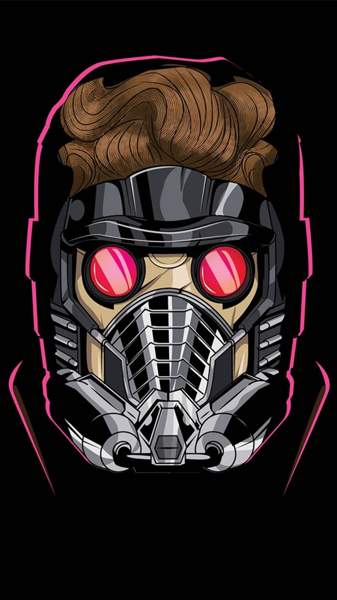 Minimal Star Lord Mask Wallpapers