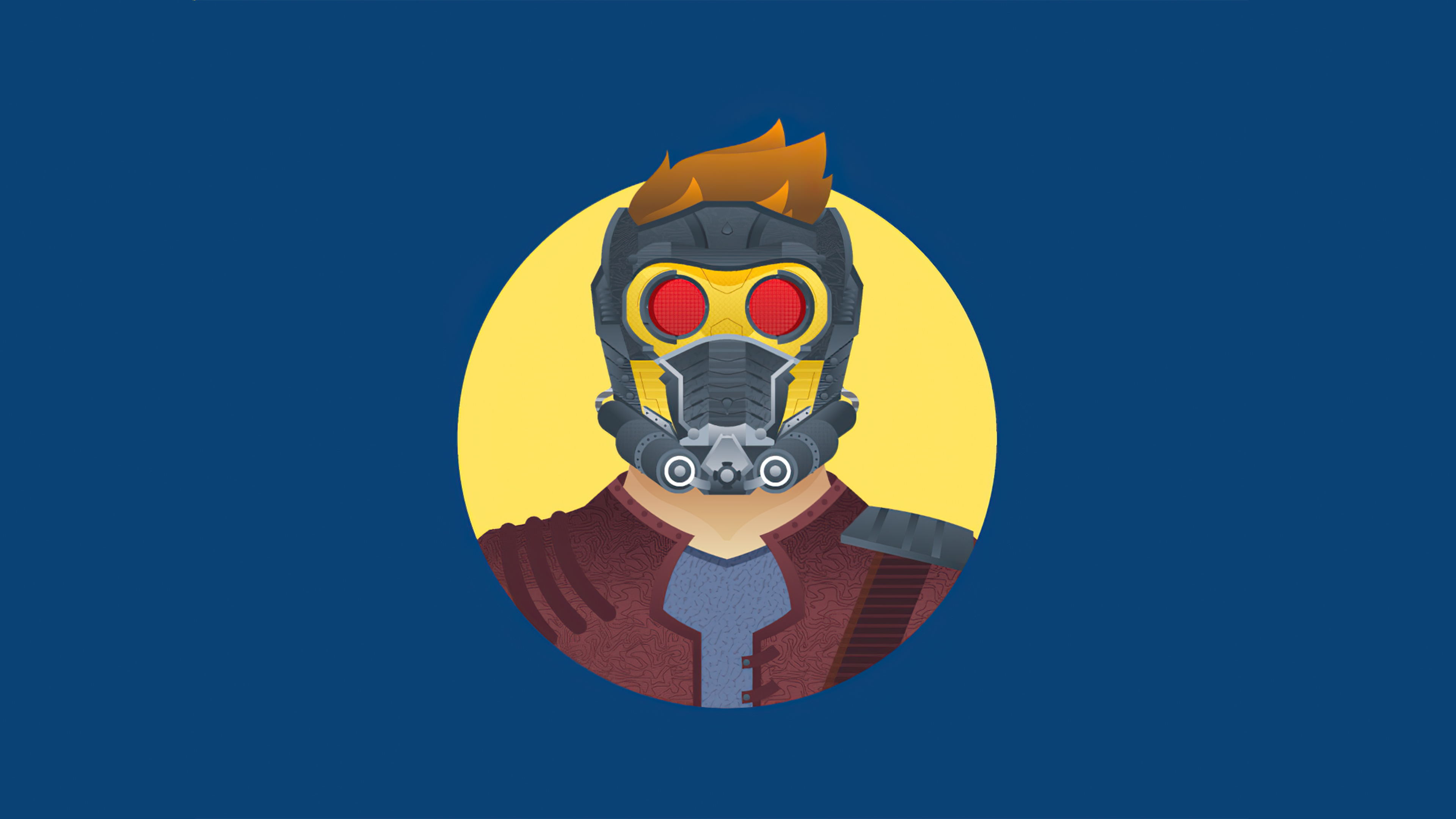 Minimal Star Lord Mask Wallpapers